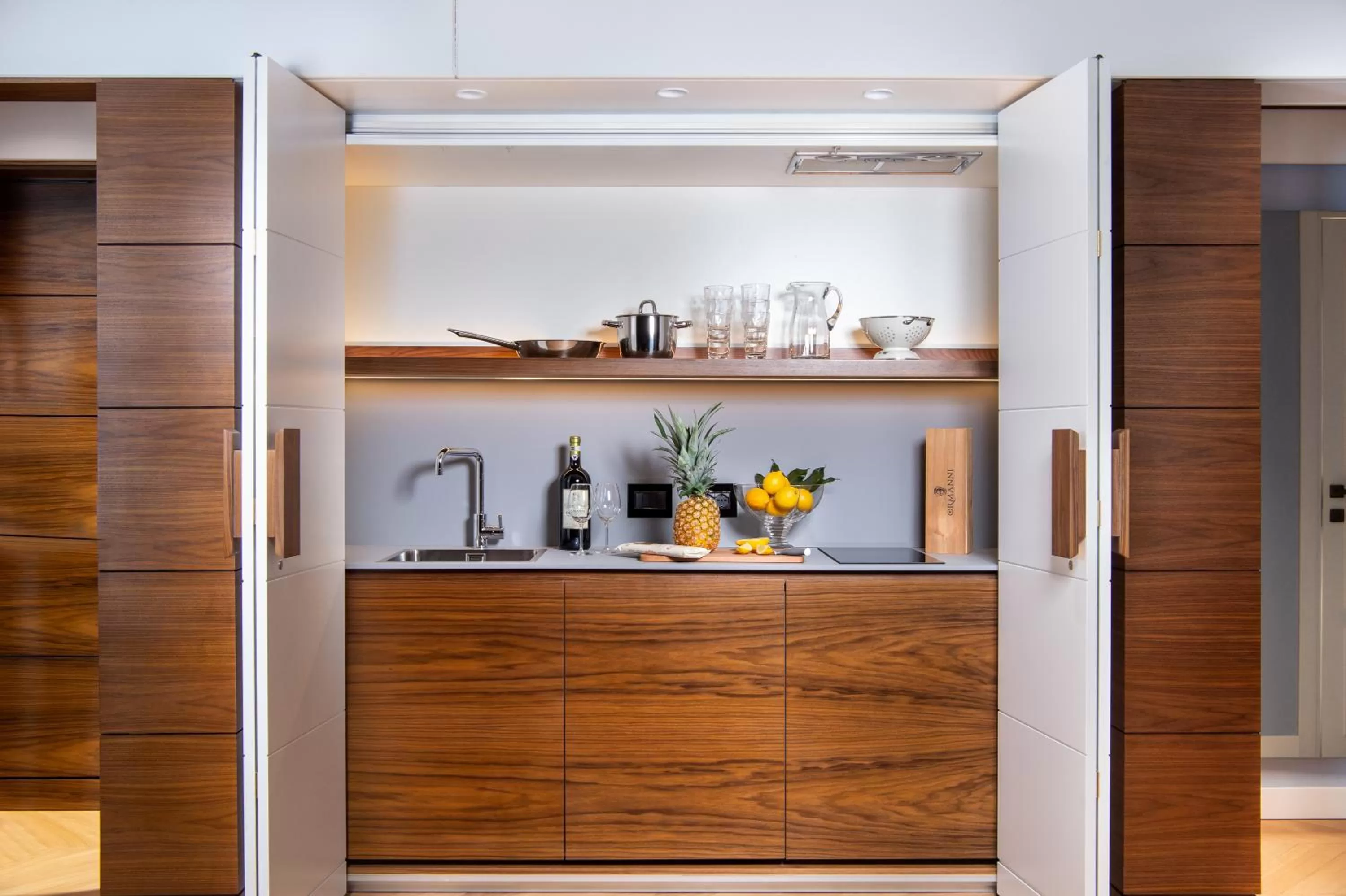 Kitchen or kitchenette in Hotel degli Orafi