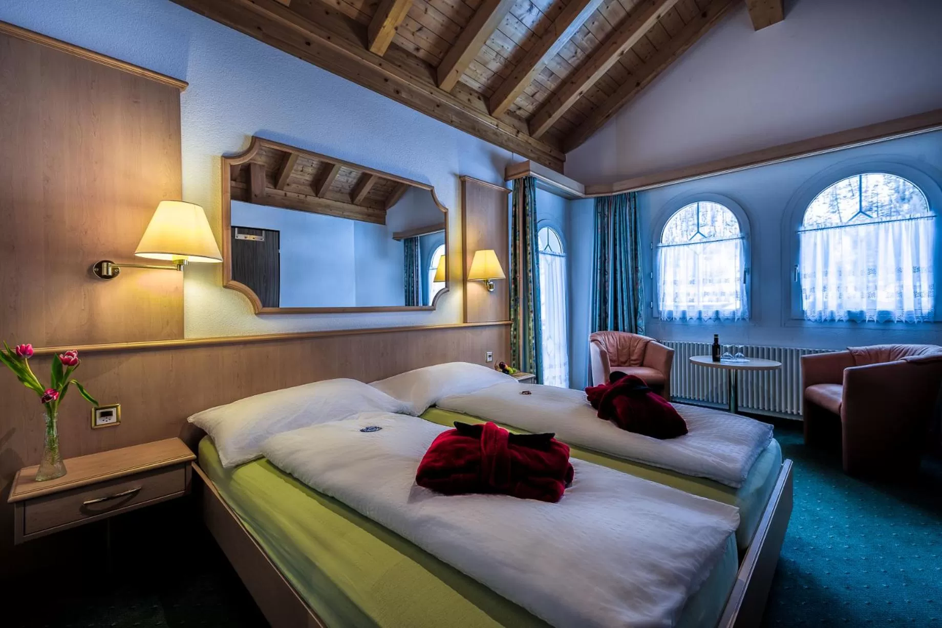 Photo of the whole room, Bed in Wellness- und Schneesporthotel Christiania