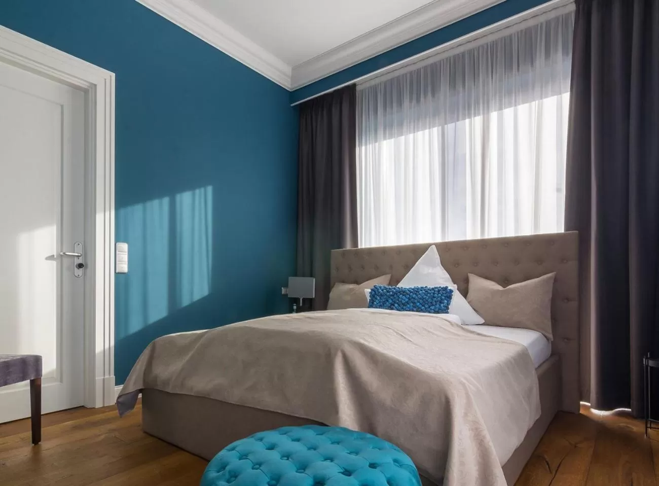 Bed in anders Kontorhaus Hotel