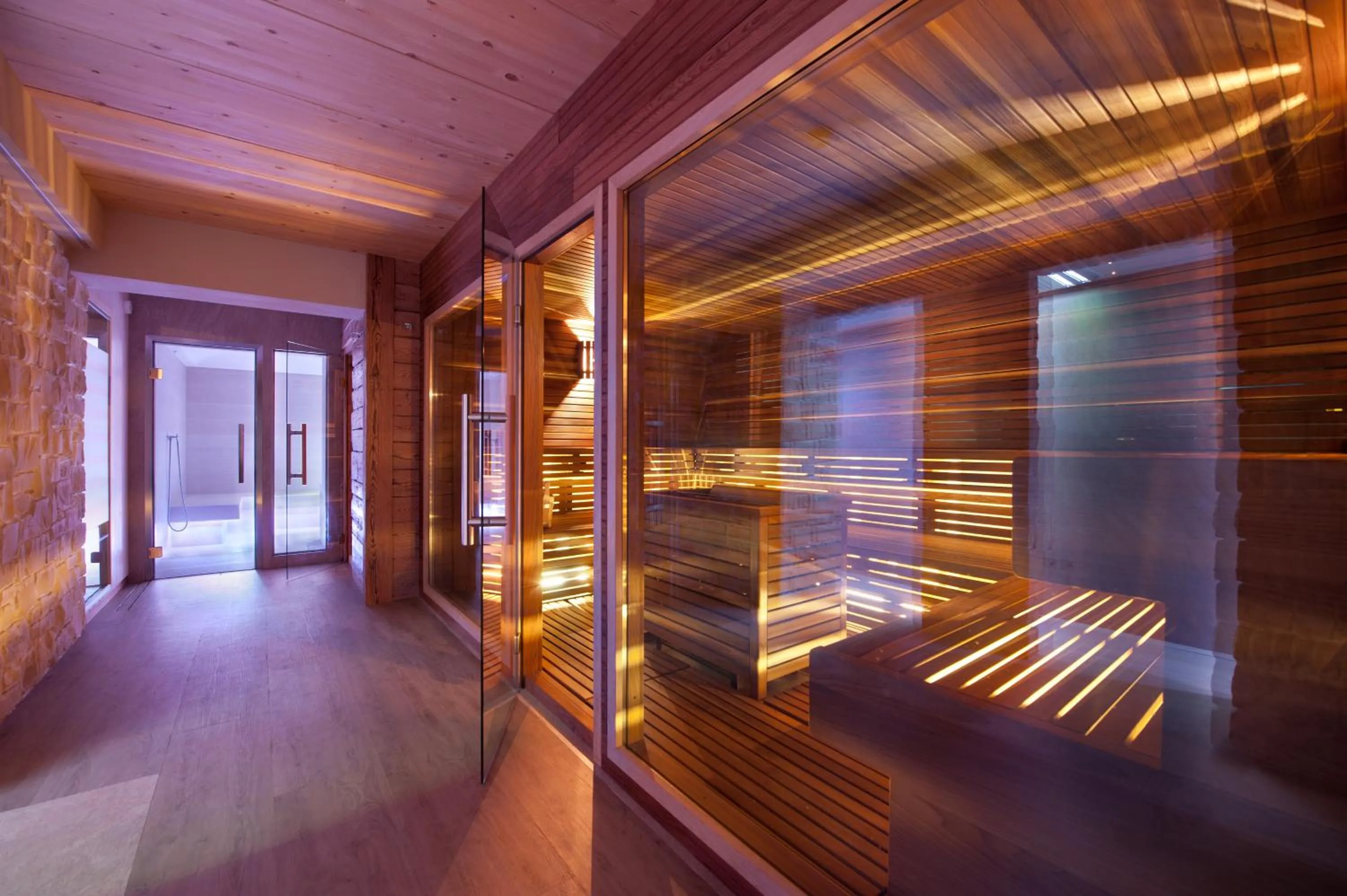 Sauna in Bivio Hotel Plaza