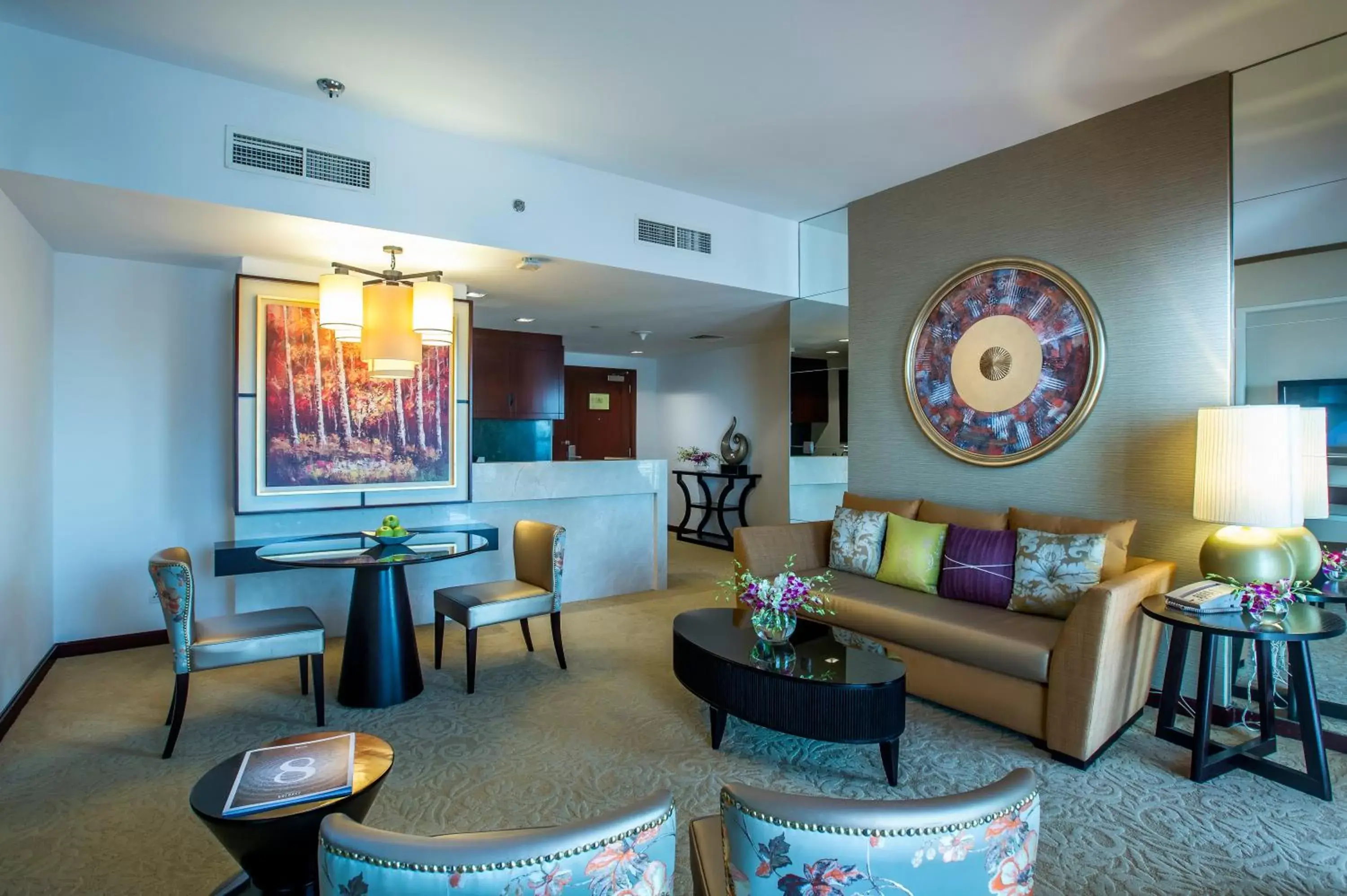 Two-Bedroom Apartment King with Burj Khalifa View in Dusit Thani Dubai Two-Bedroom Apartment King with Burj Khalifa View in Dusit Thani Dubai