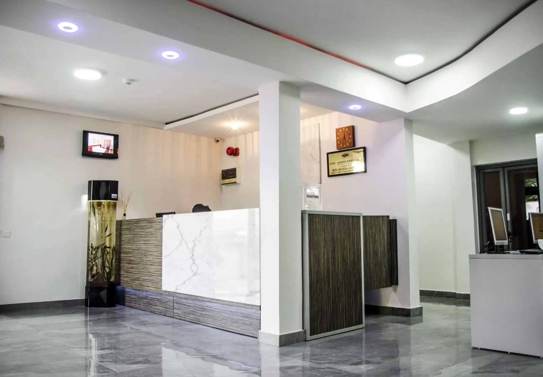 Lobby or reception in Hotel Rosebud