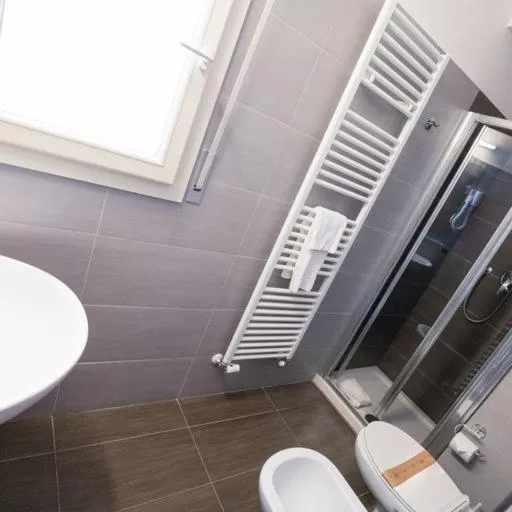 Bathroom in Hotel Gabbiano