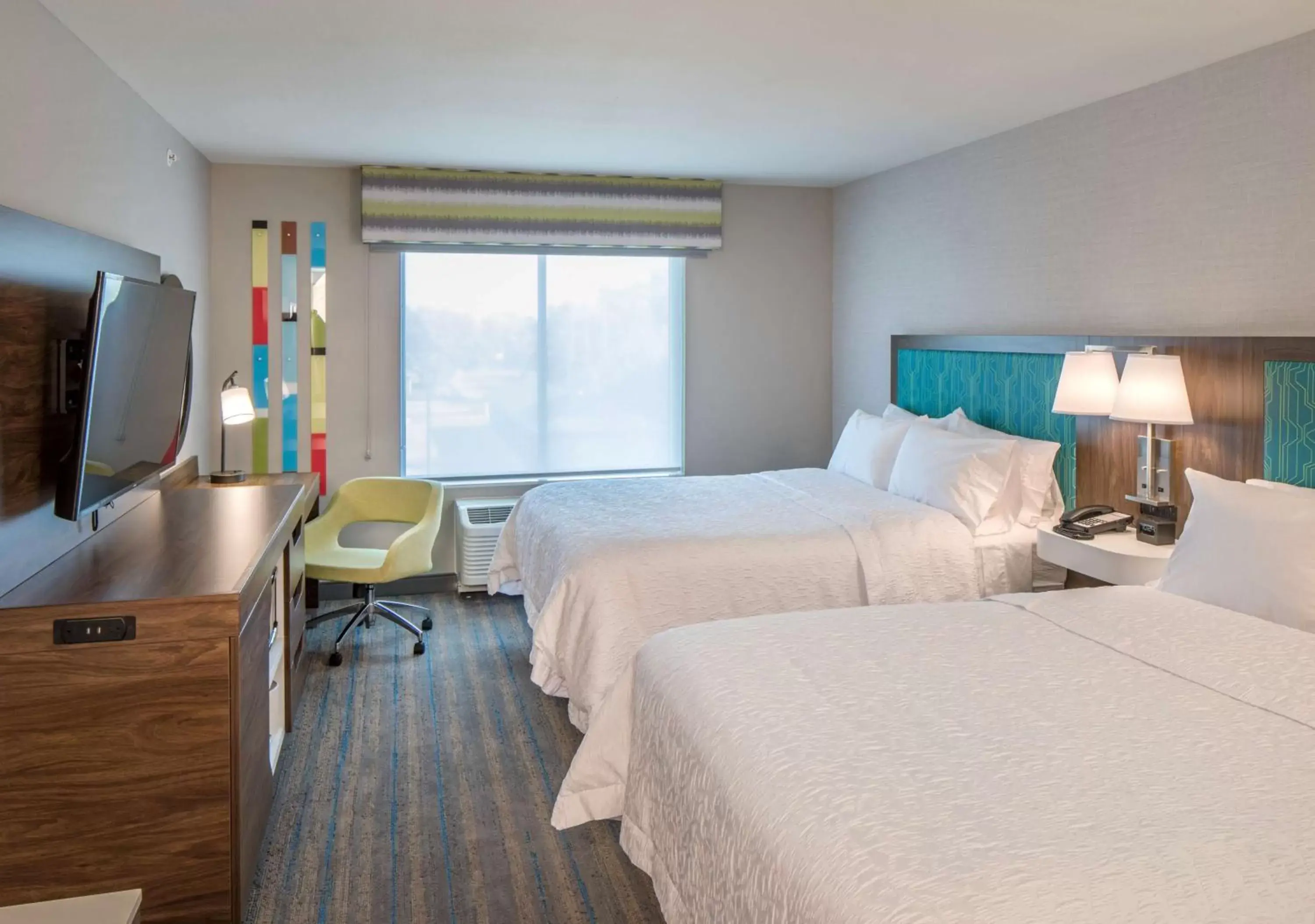 Queen Room with Two Queen Beds in Hampton Inn Columbus Queen Room with Two Queen Beds in Hampton Inn Columbus