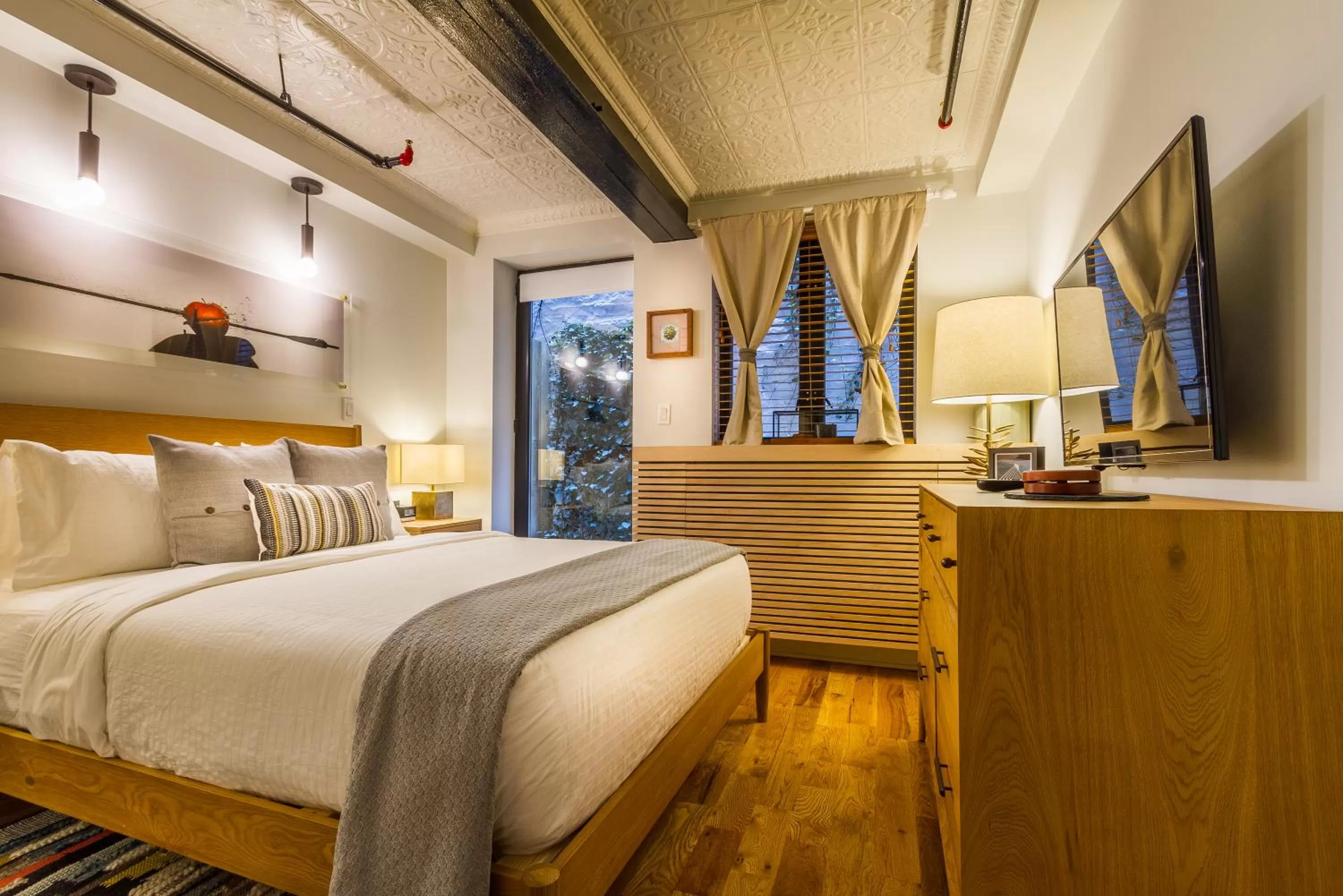 Patio, Bed in Franklin Guesthouse