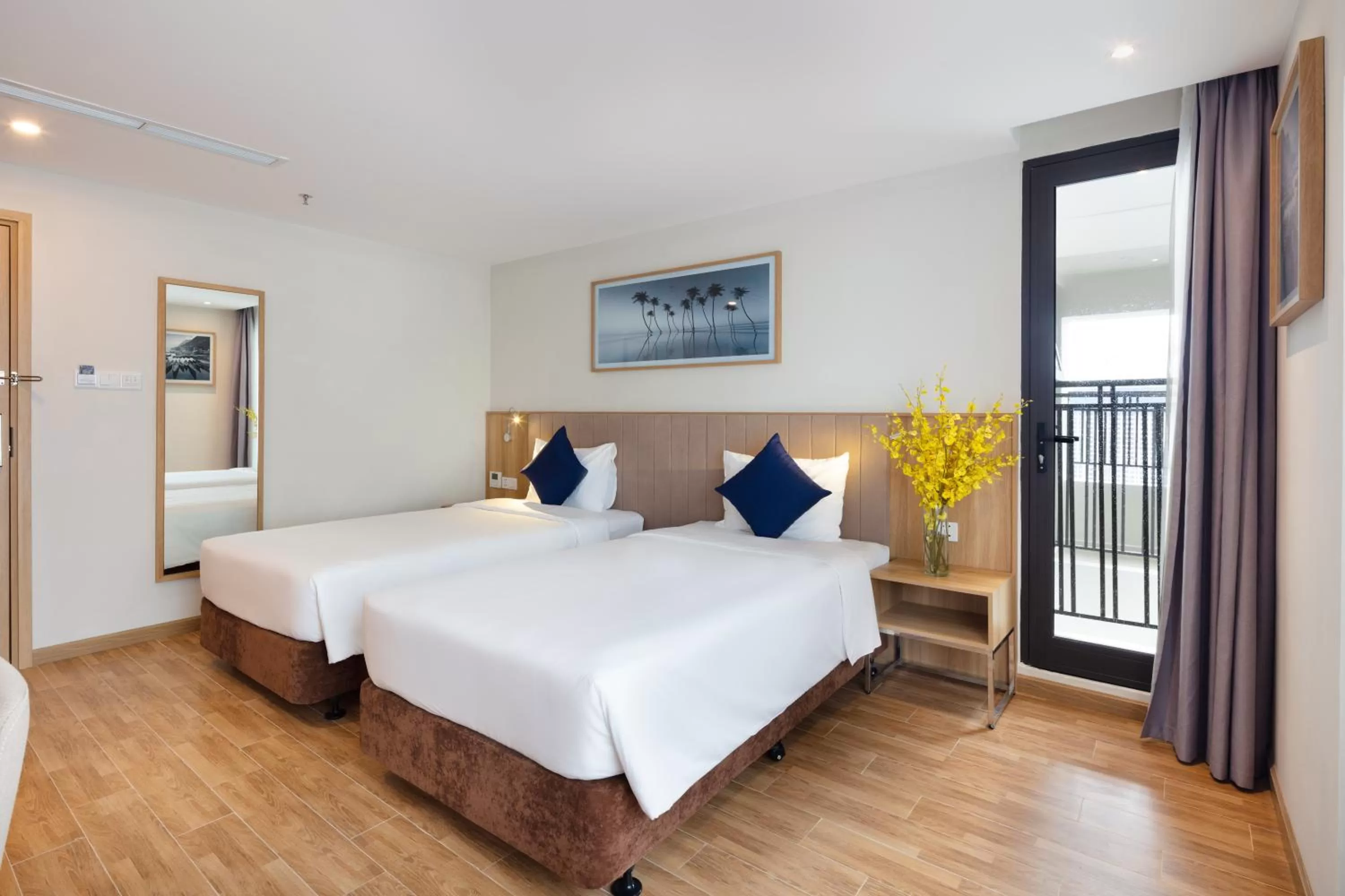 Bed in VENTANA NHA TRANG HOTEL