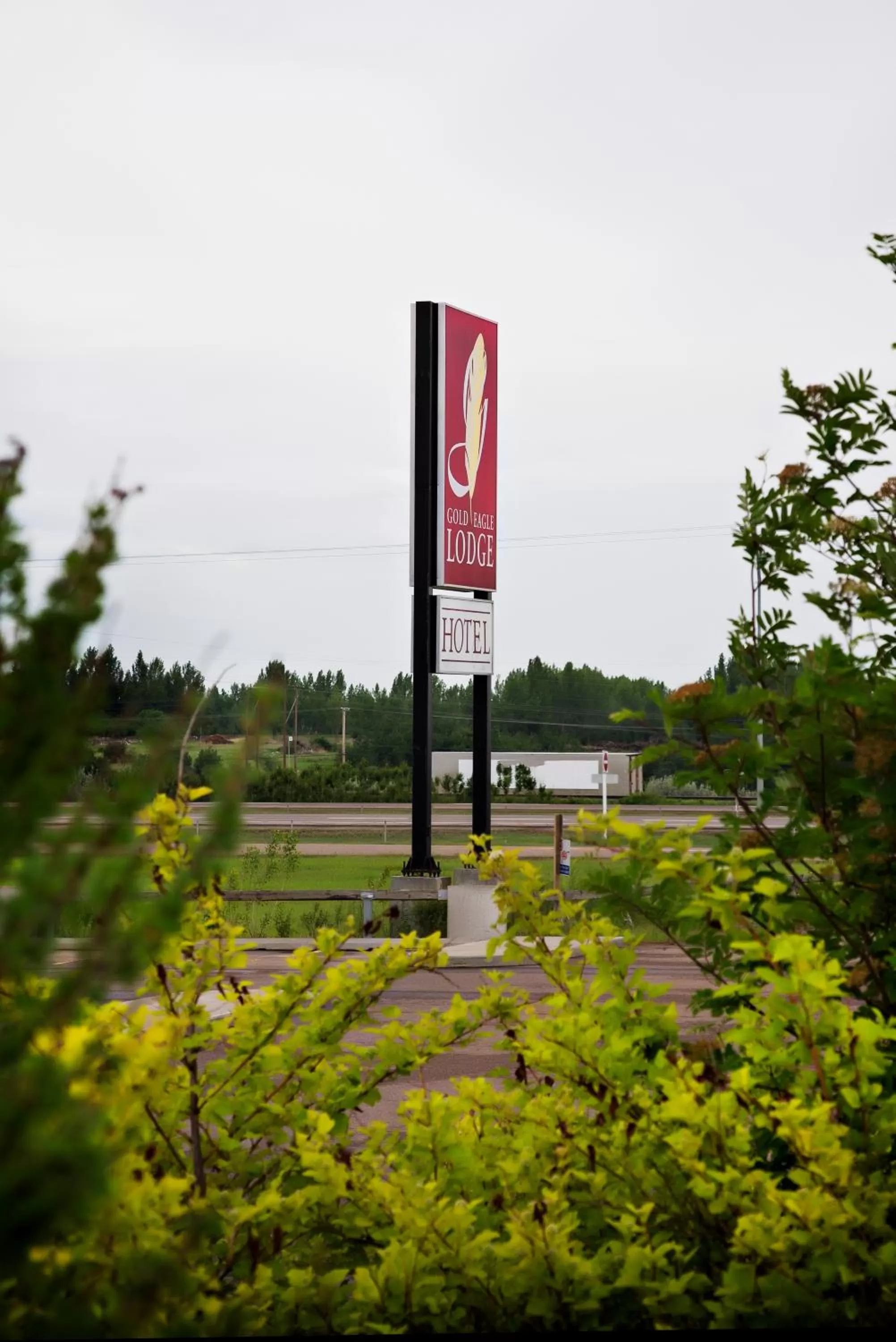 Property logo or sign in Gold Eagle Lodge