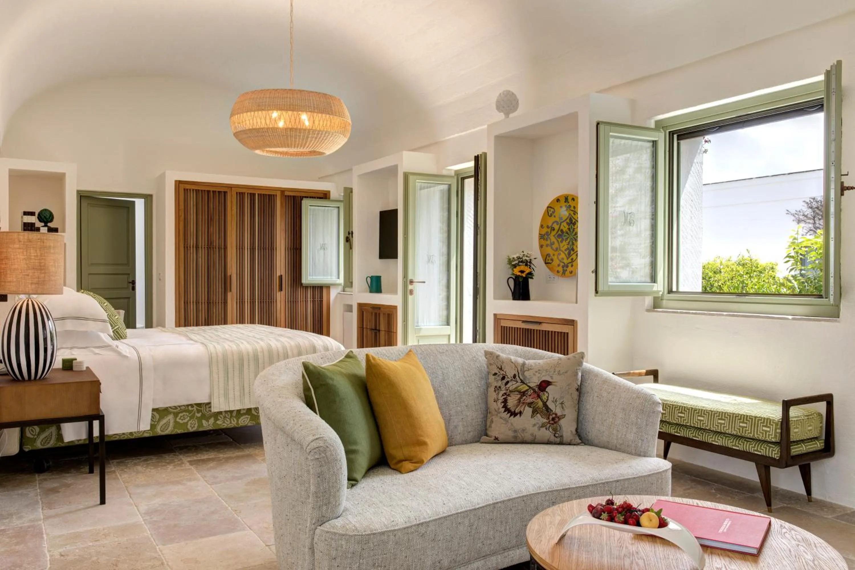 Living room, Bed in Rocco Forte Masseria Torre Maizza