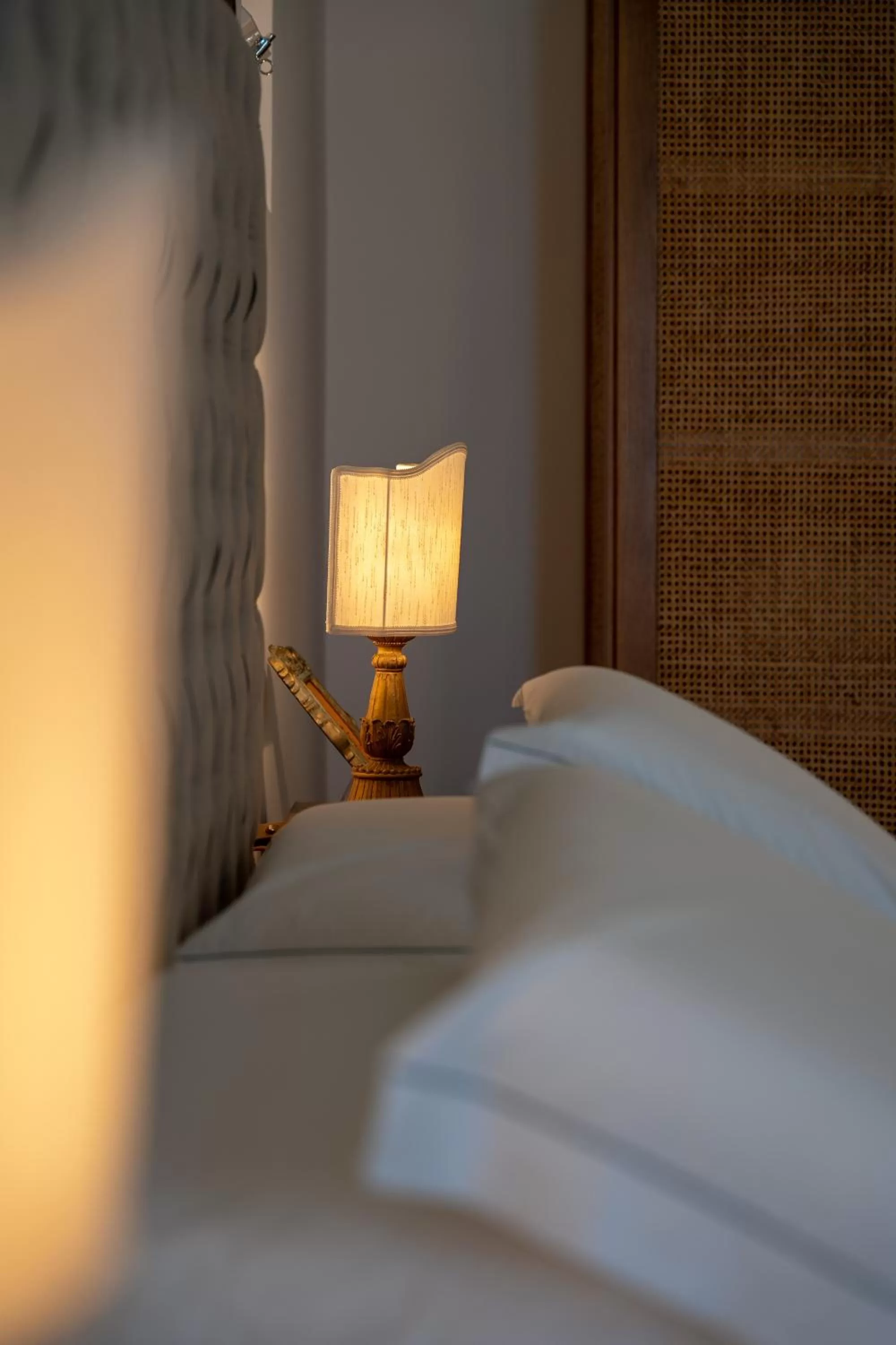 Decorative detail, Bed in Palazzo De Mori