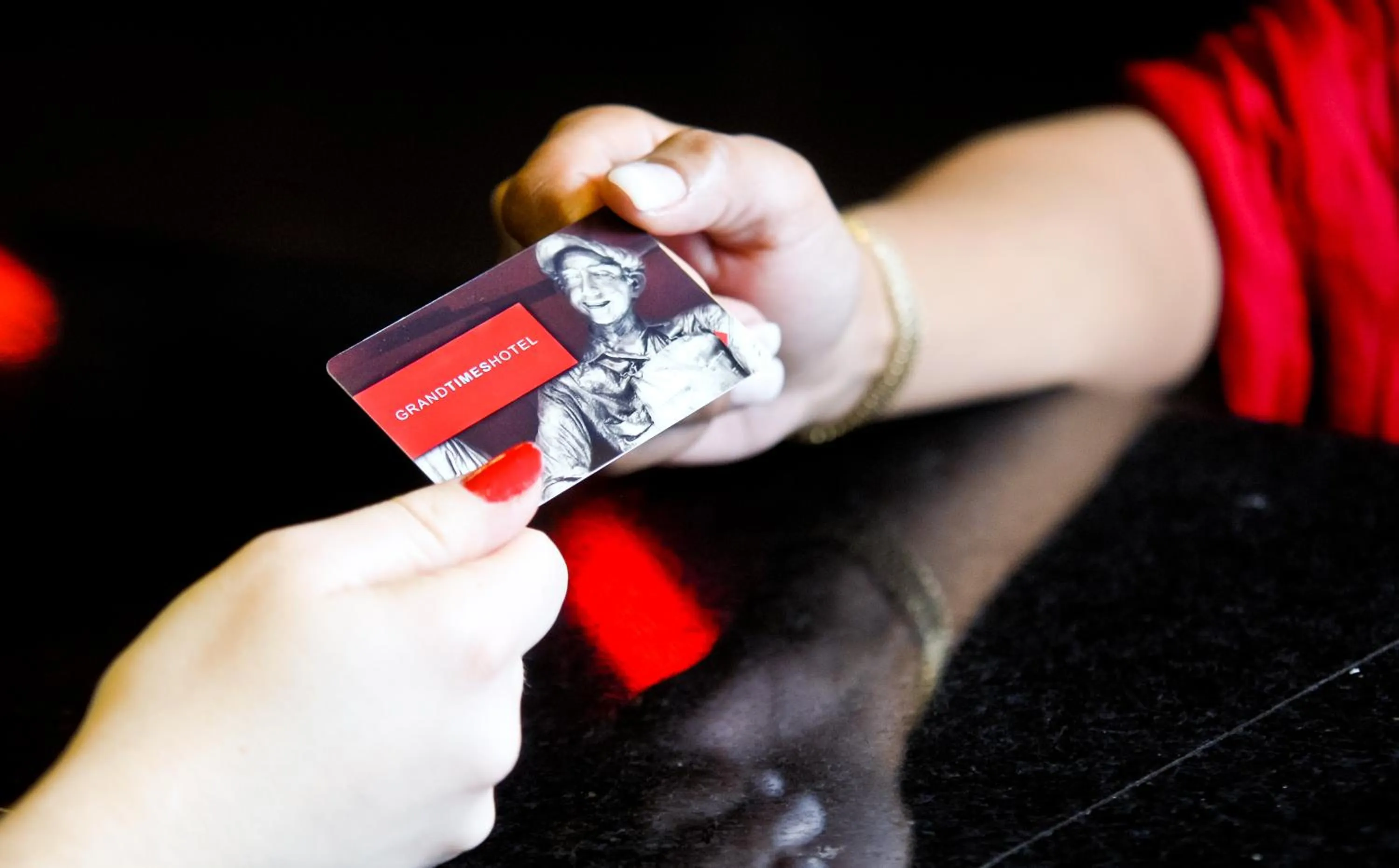 Property logo or sign in Grand Times Hotel Drummondville