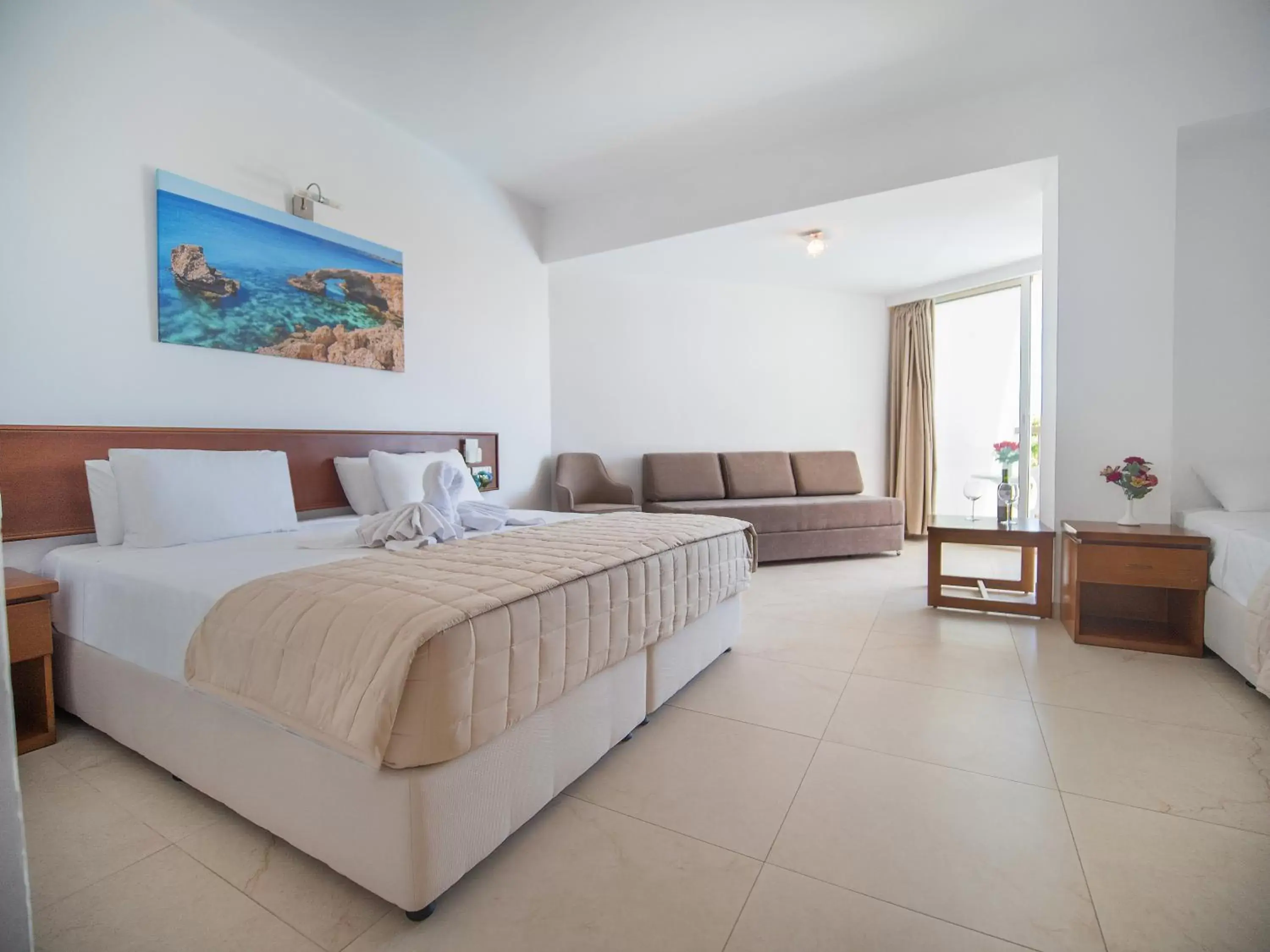 Family Room with Inland View in Avlida Hotel Family Room with Inland View in Avlida Hotel