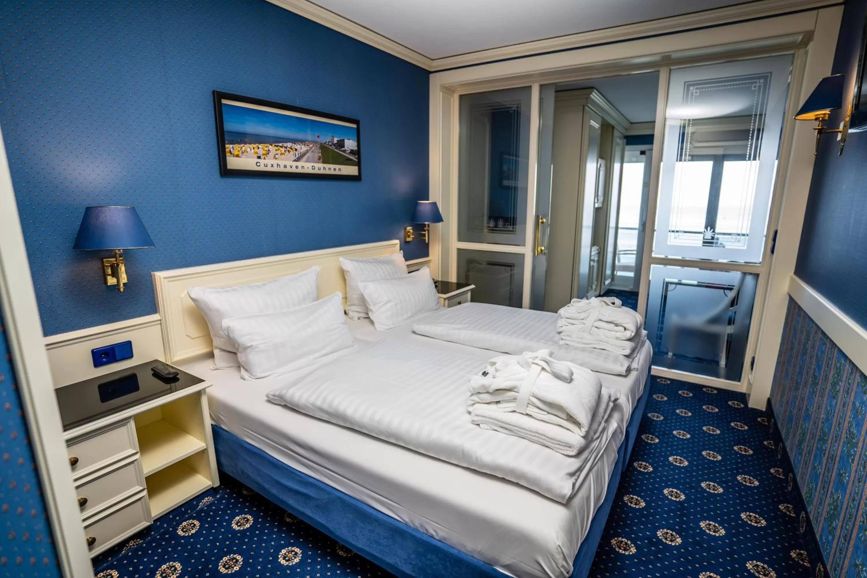 Bed in Hotel Strandperle