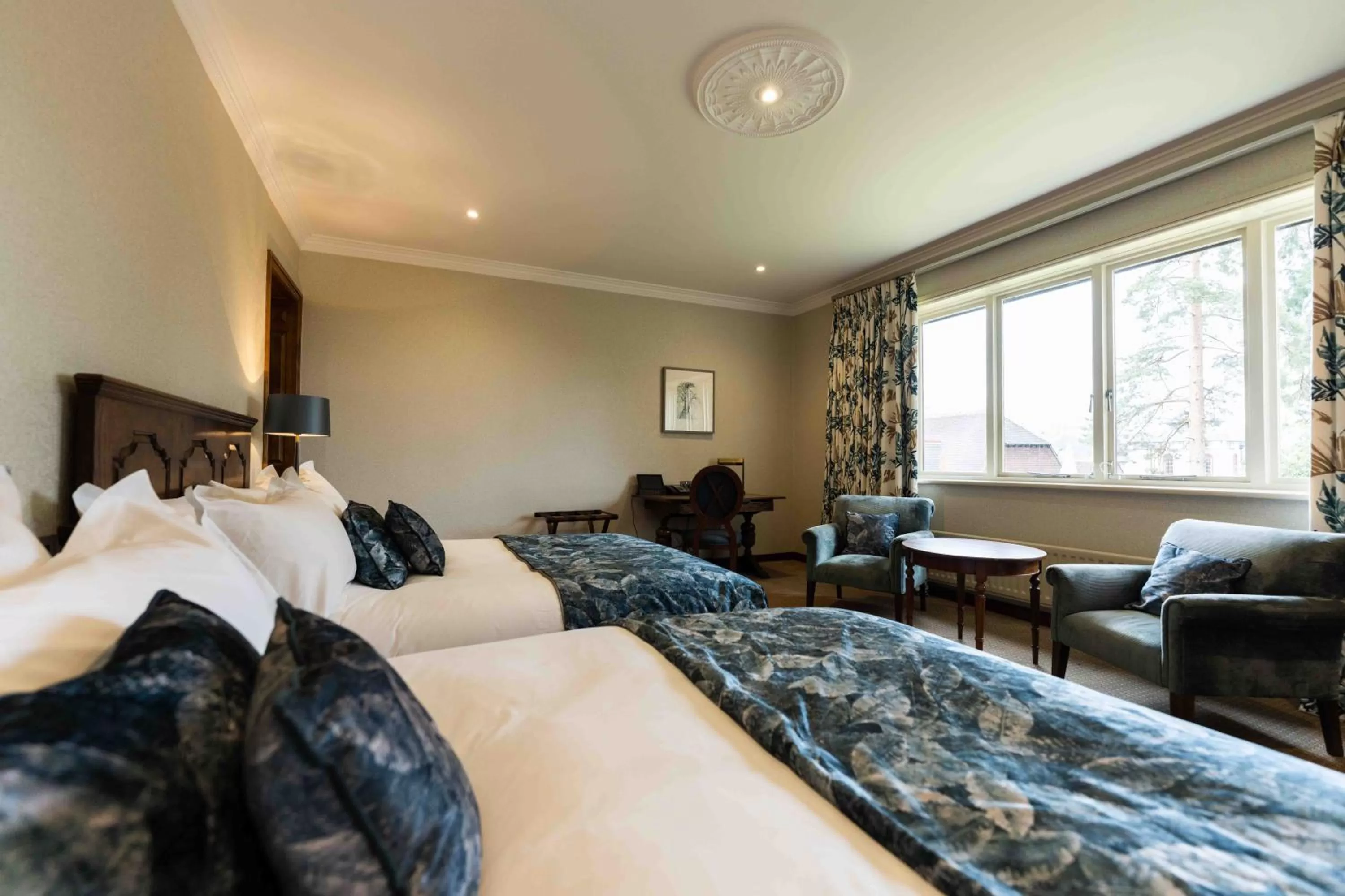 Bed in Pennyhill Park Hotel and Spa