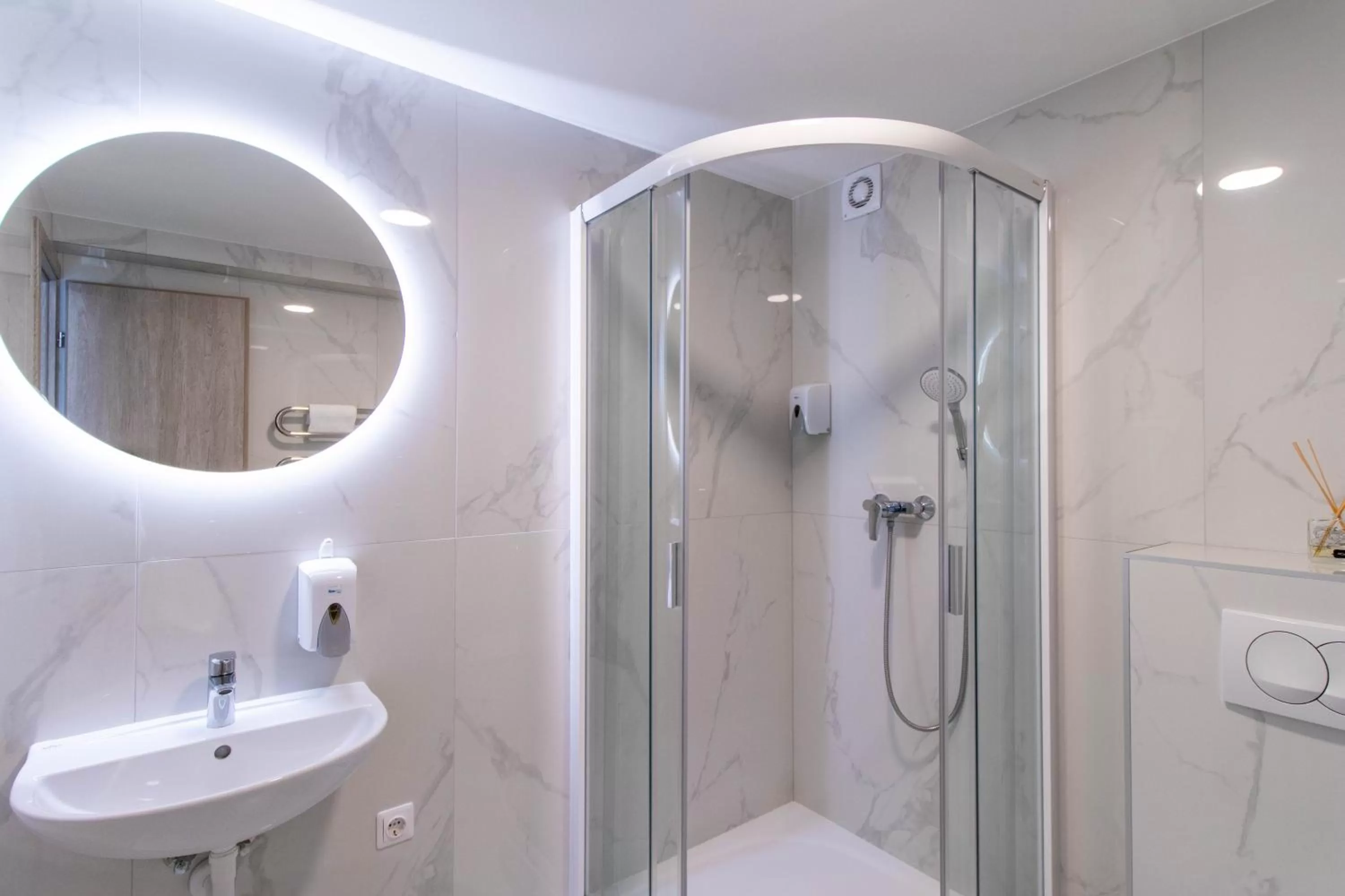 Bathroom in Dzukija Hotel