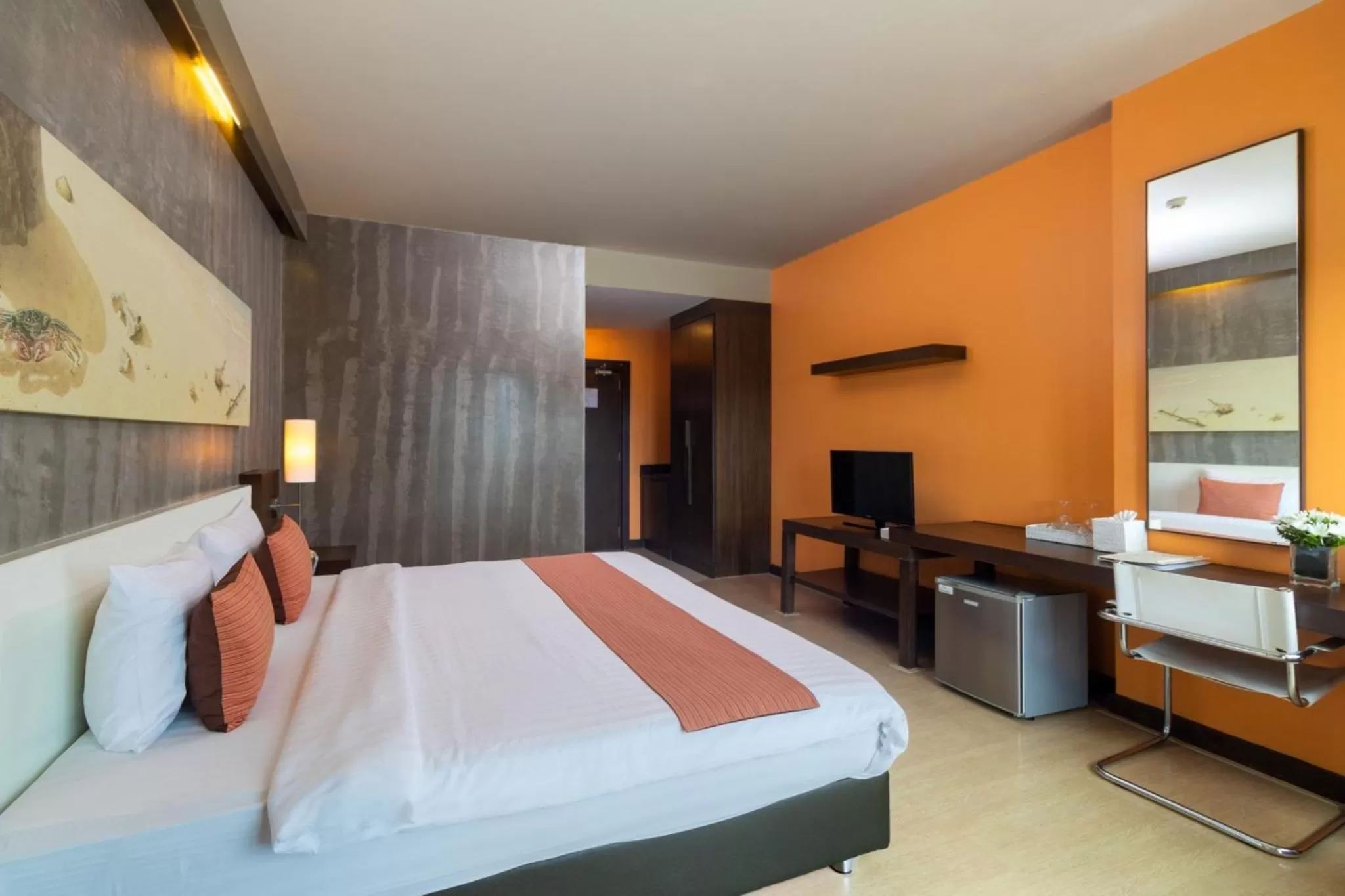 Bed in Silathip Huahin Serviced Apartment & Hotel