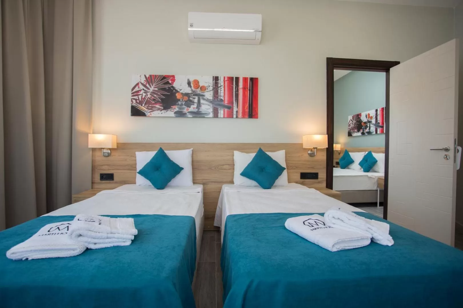 Bed in Marti Beach Hotel