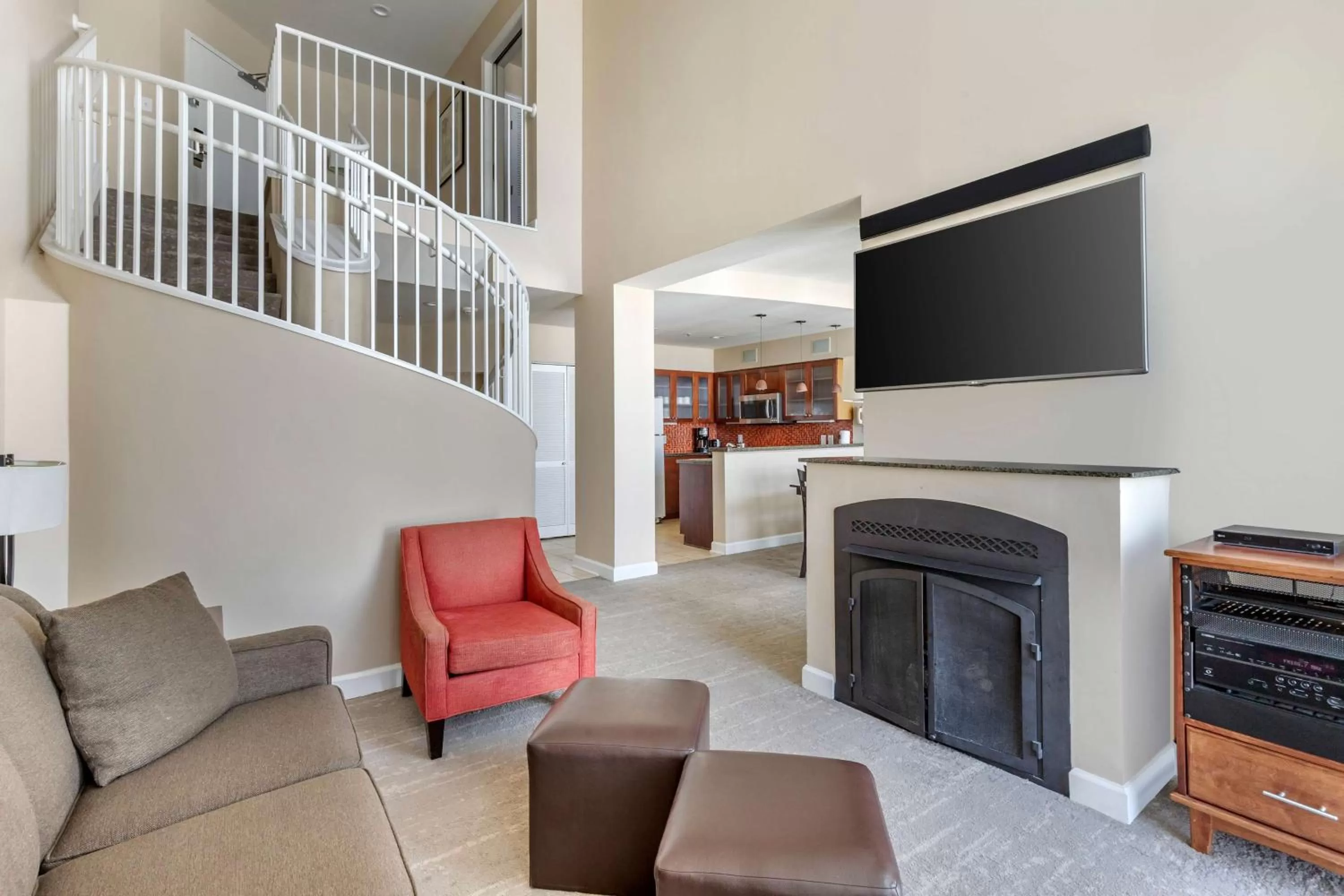 Living room in Hilton Vacation Club Ocean Beach Club Virginia Beach