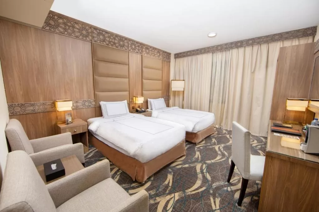 Bed in Dallah Taibah Hotel