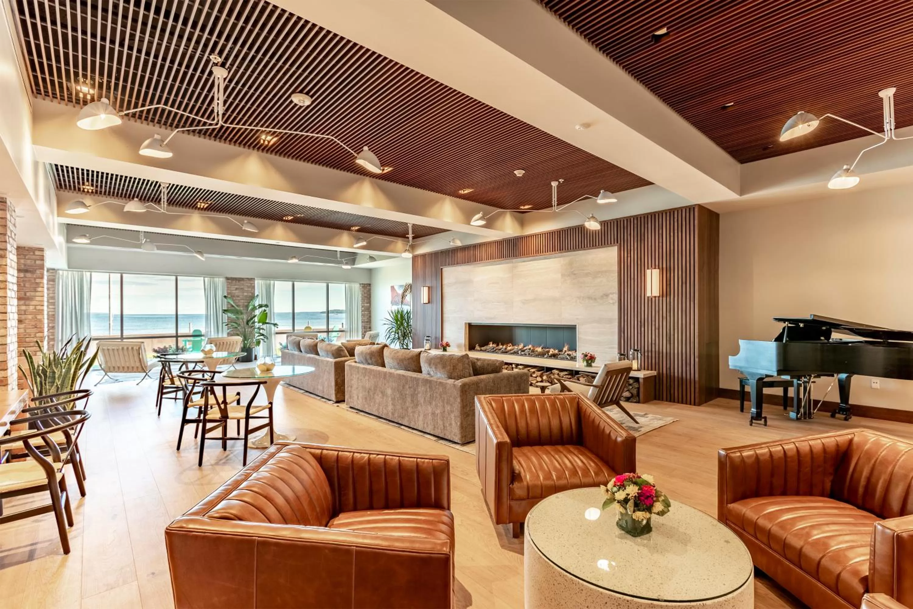 Seating area in Delamar Traverse City