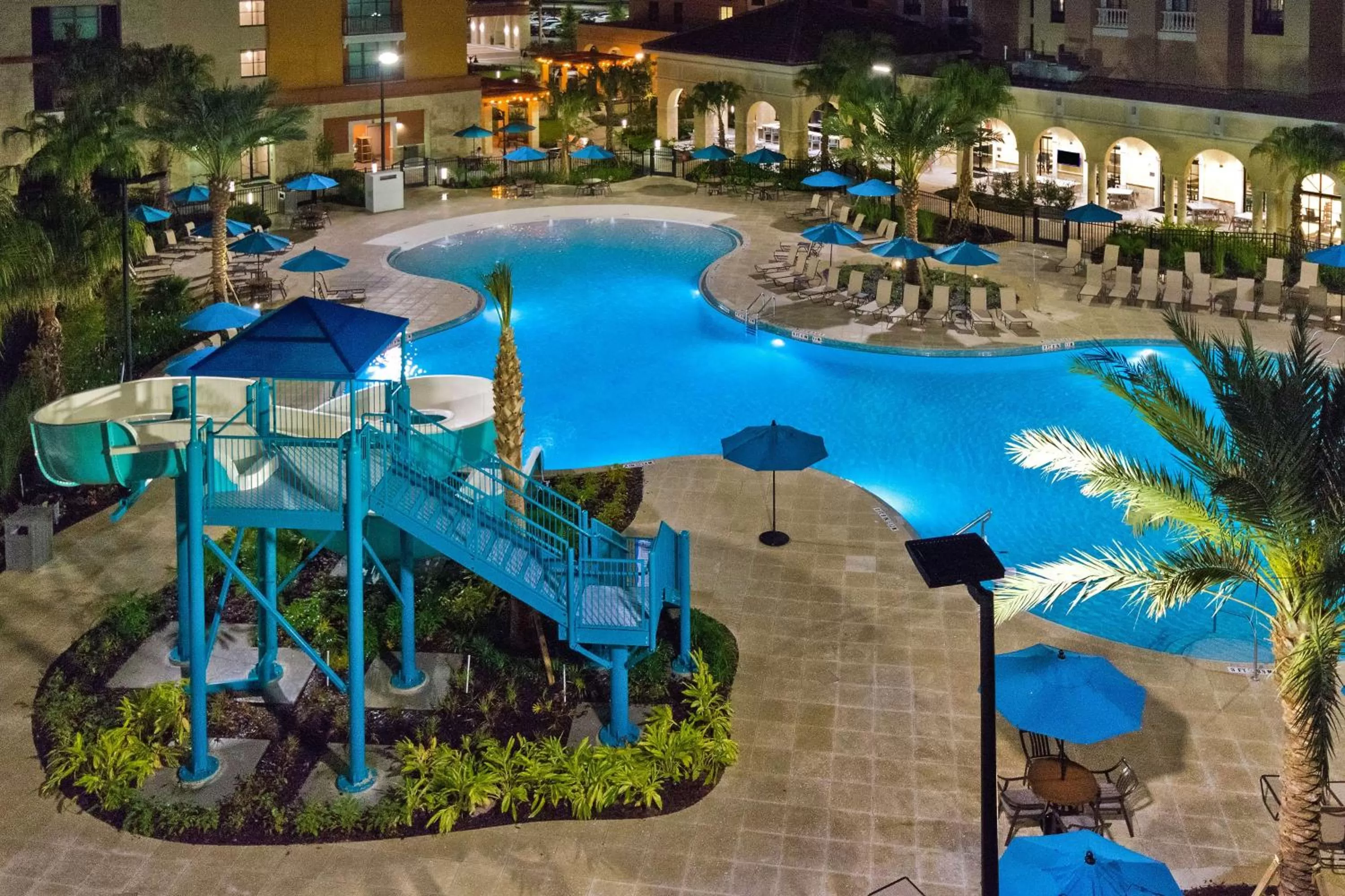 Pool view in Homewood Suites By Hilton Orlando Flamingo Crossings, Fl