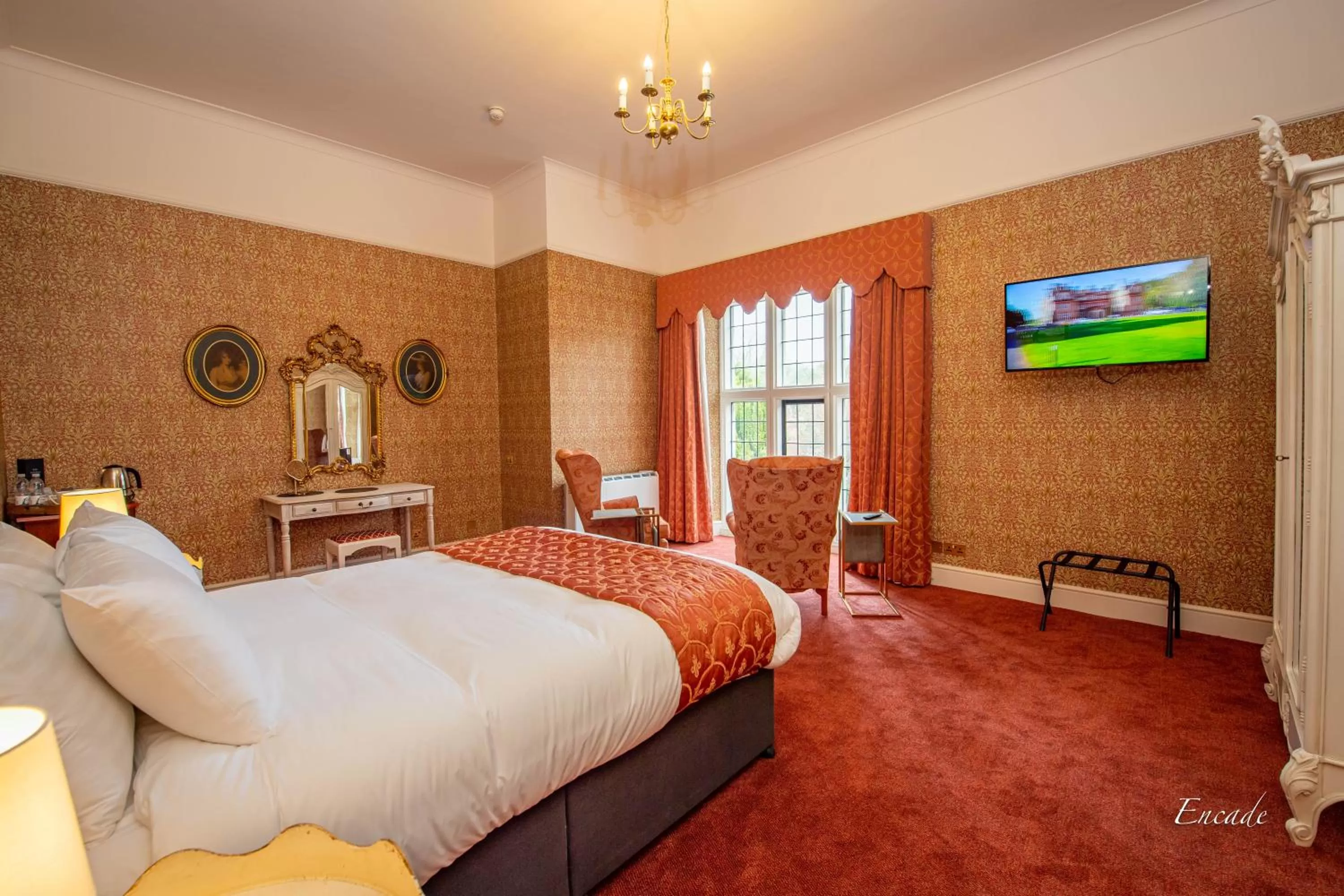 Communal lounge/ TV room in Broome Park Hotel