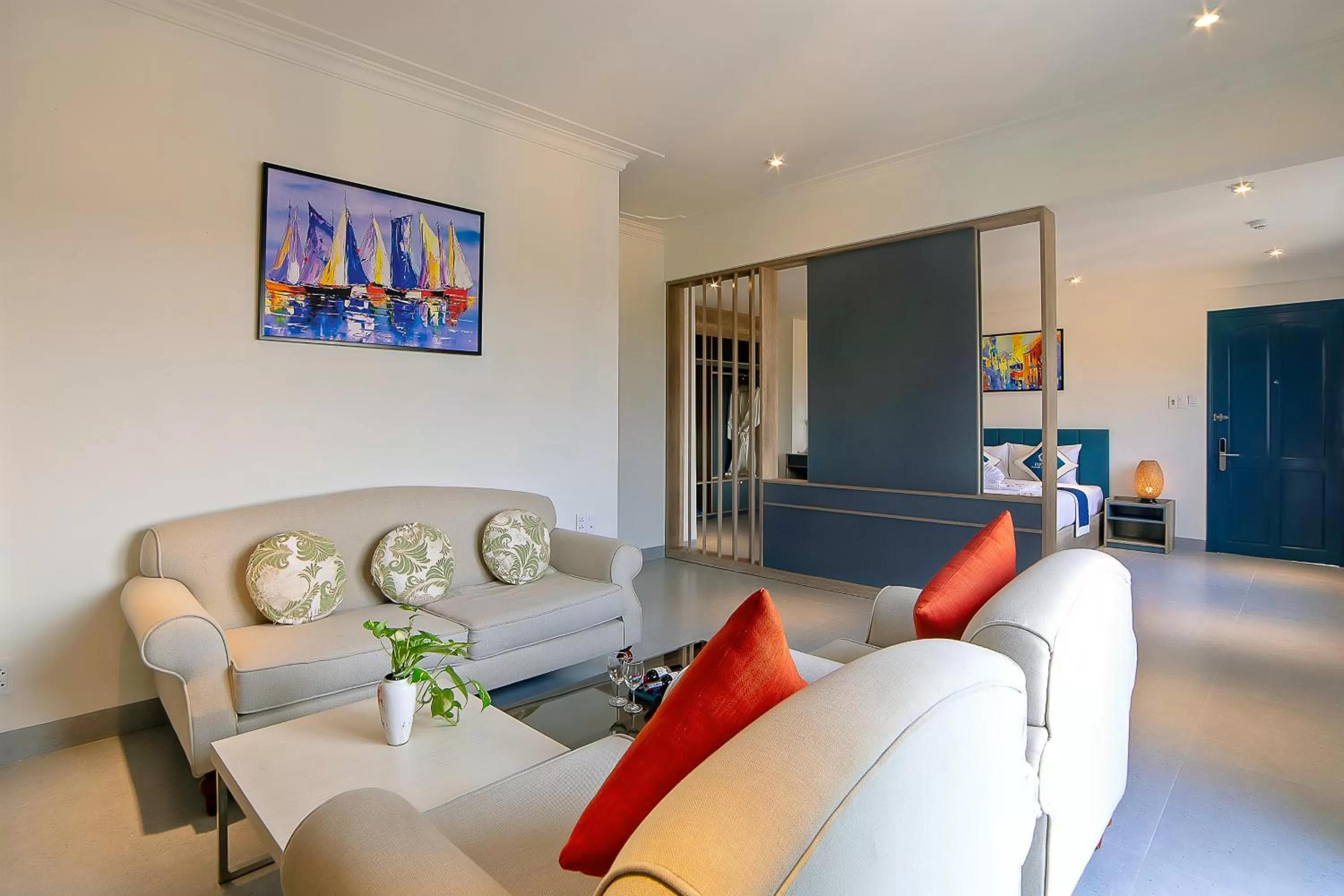 Living room in Hoi An Aurora Riverside Hotel and Spa