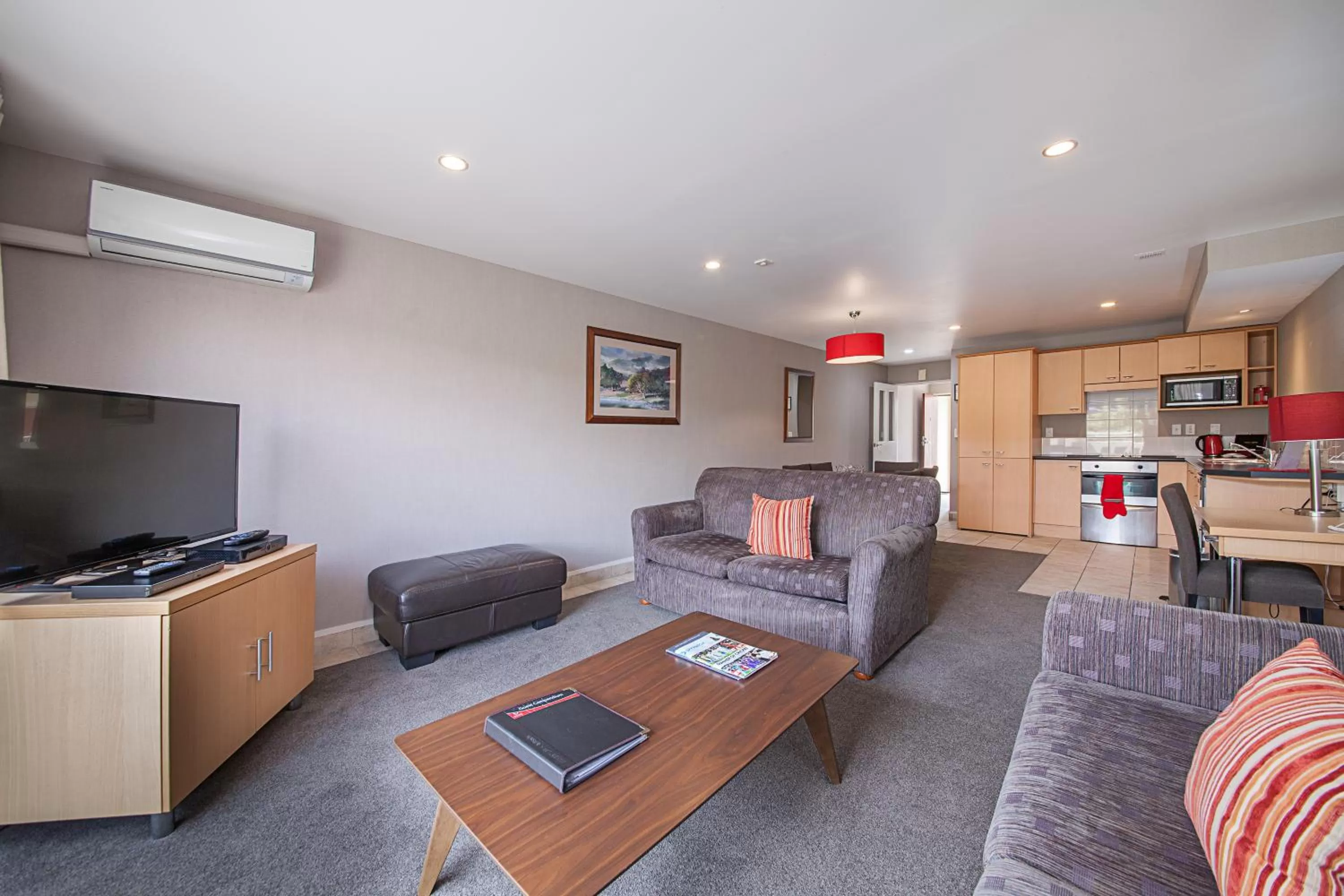 Seating area in Voyager Apartments Taupo