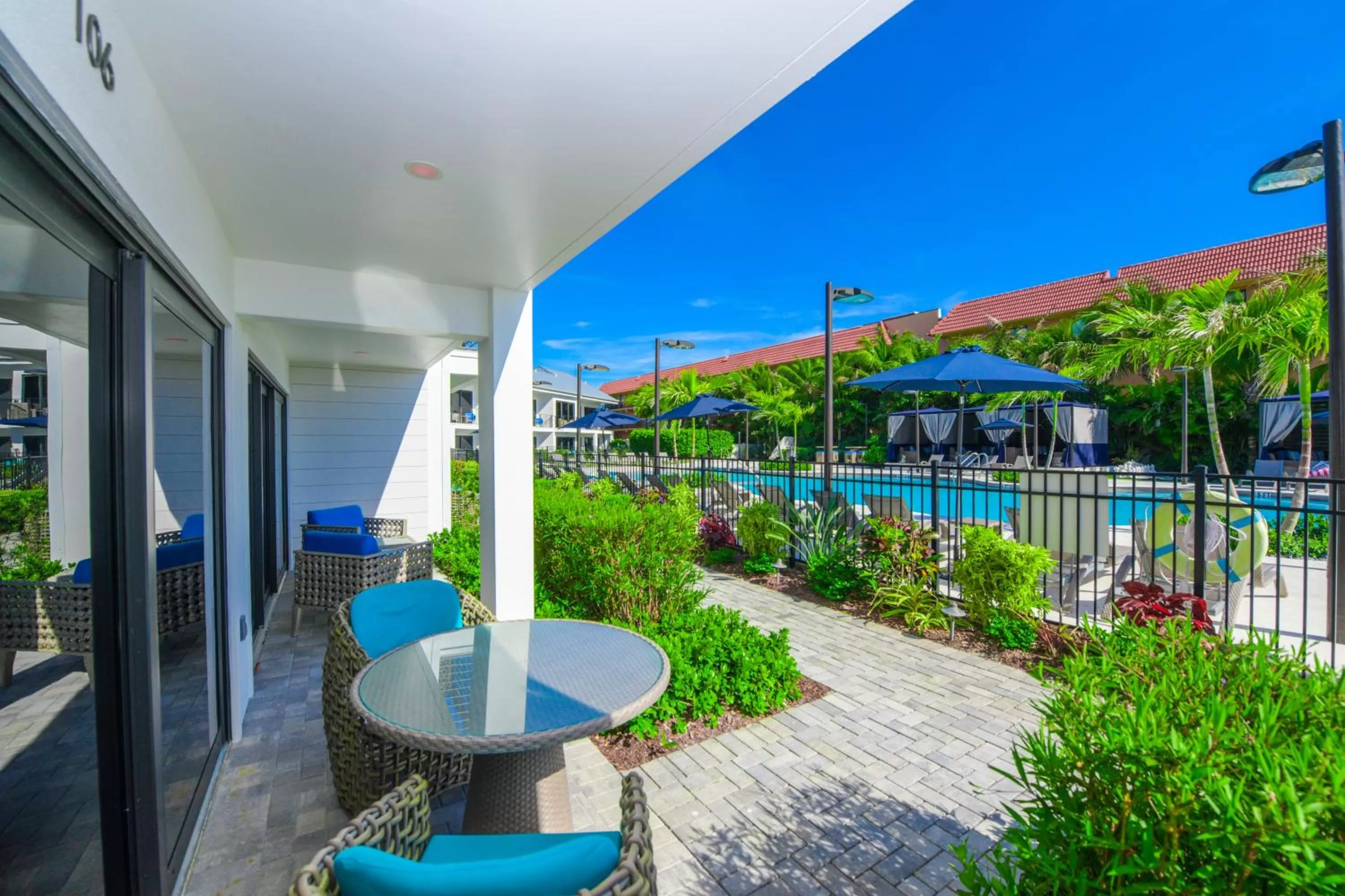 Patio in Anna Maria Beach Resort