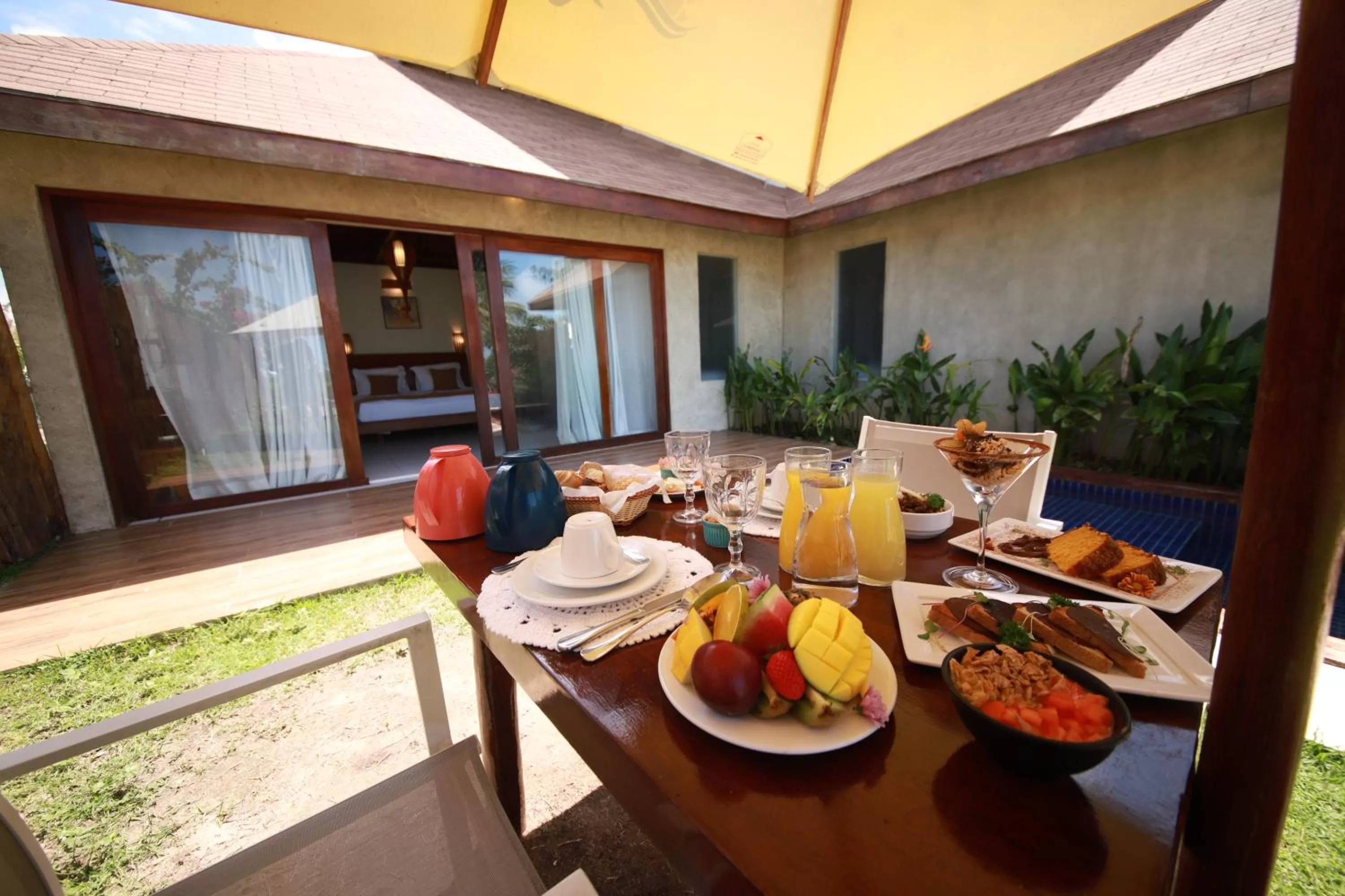 Patio in Pousada Rangai