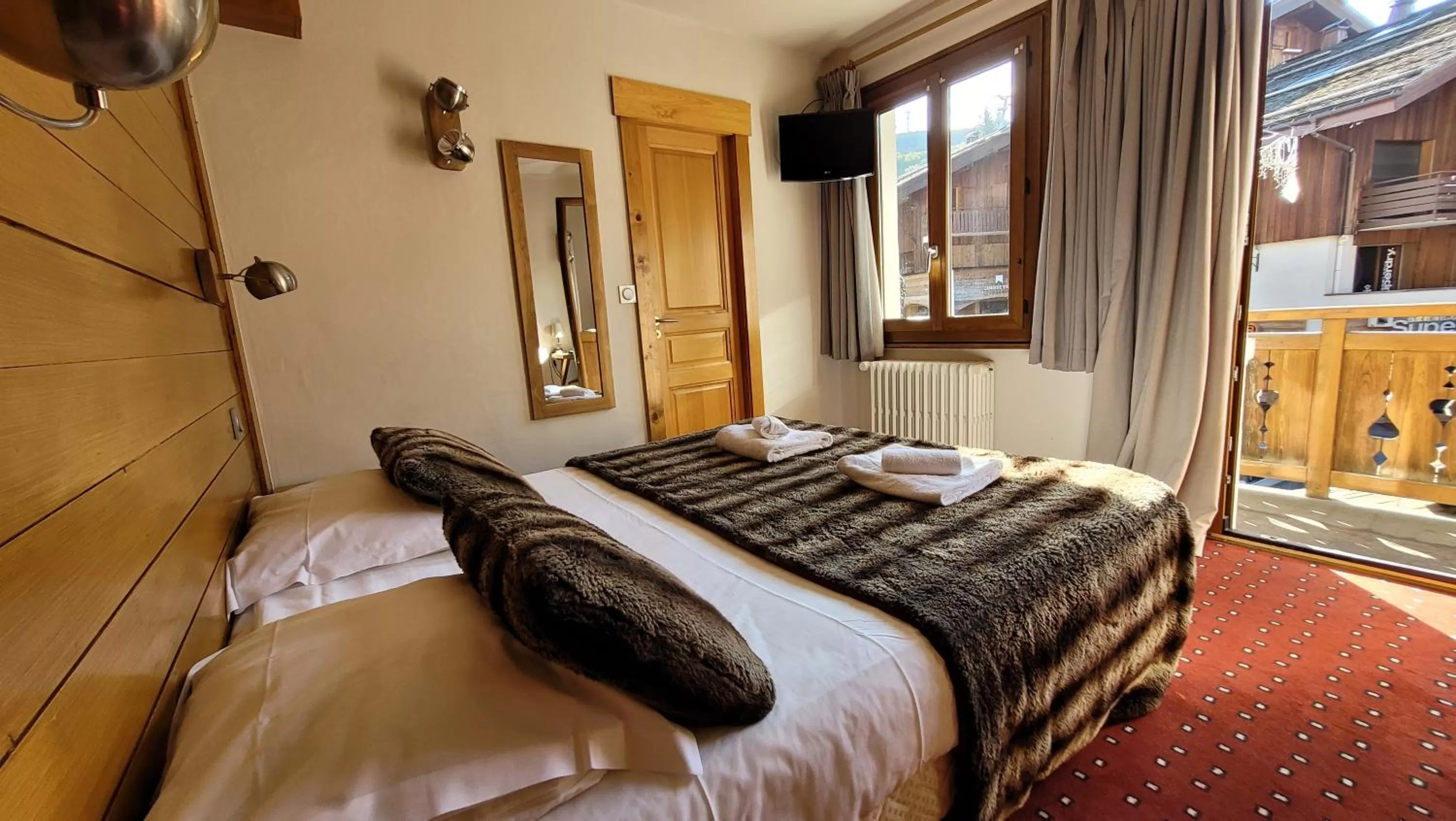 Bed in Hotel Christiania