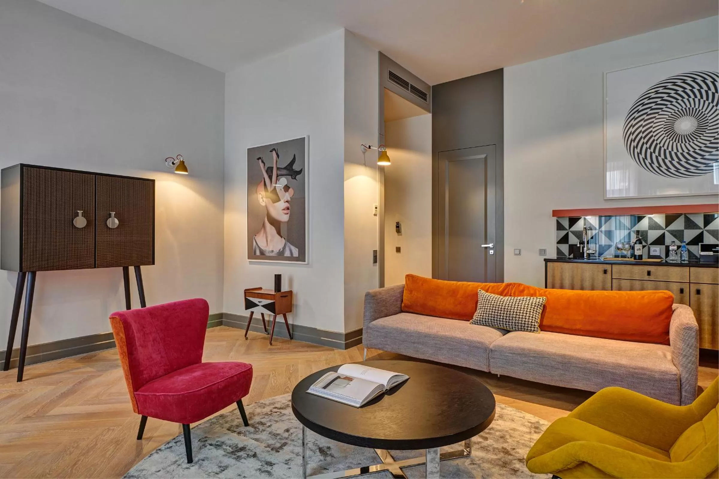 Living room in H15 Boutique Hotel, Warsaw, a Member of Design Hotels