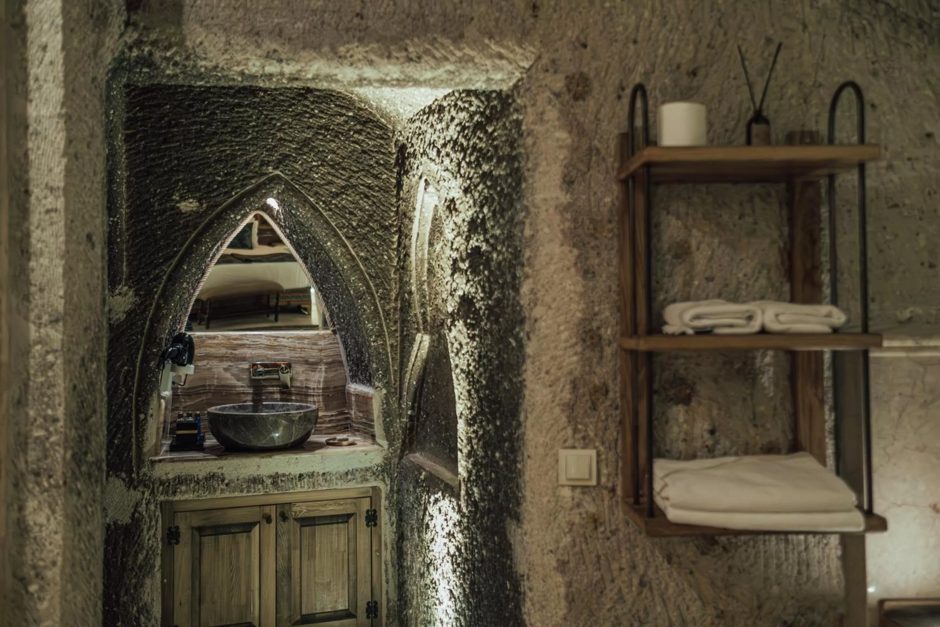 Toilet in Şah Saray Cave Suites Halal Hotel