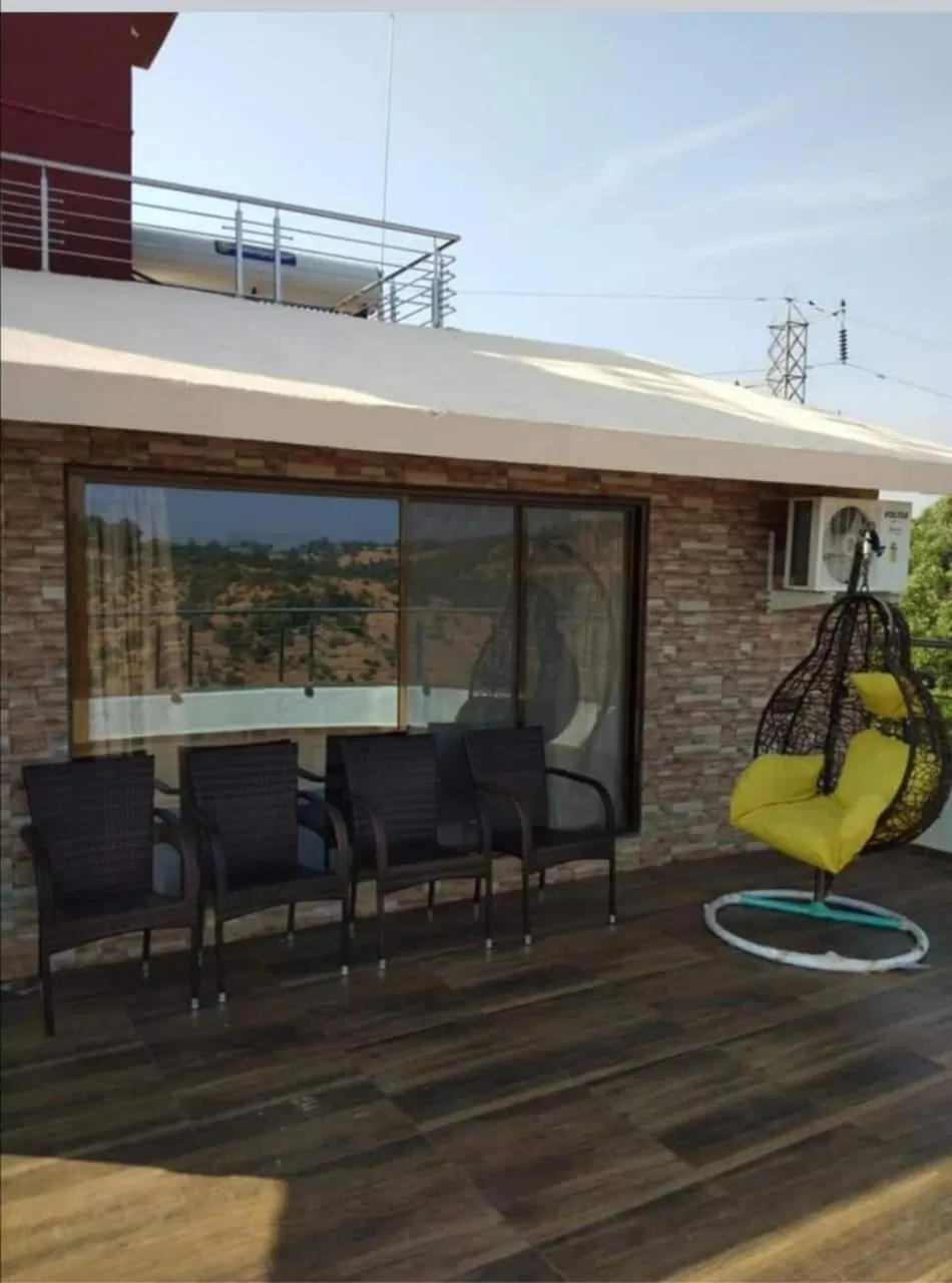 Balcony/Terrace, Lounge/Bar in Pooja Villa Suites-Rooms and Pool, Igatpuri