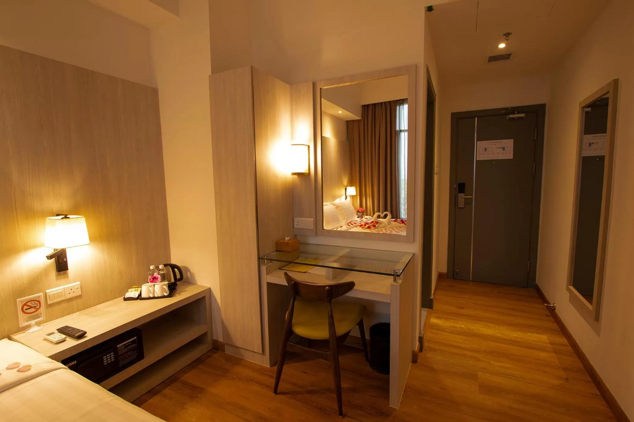 Coffee/tea facilities, Bed in AZ Hotel & Serviced Apartments