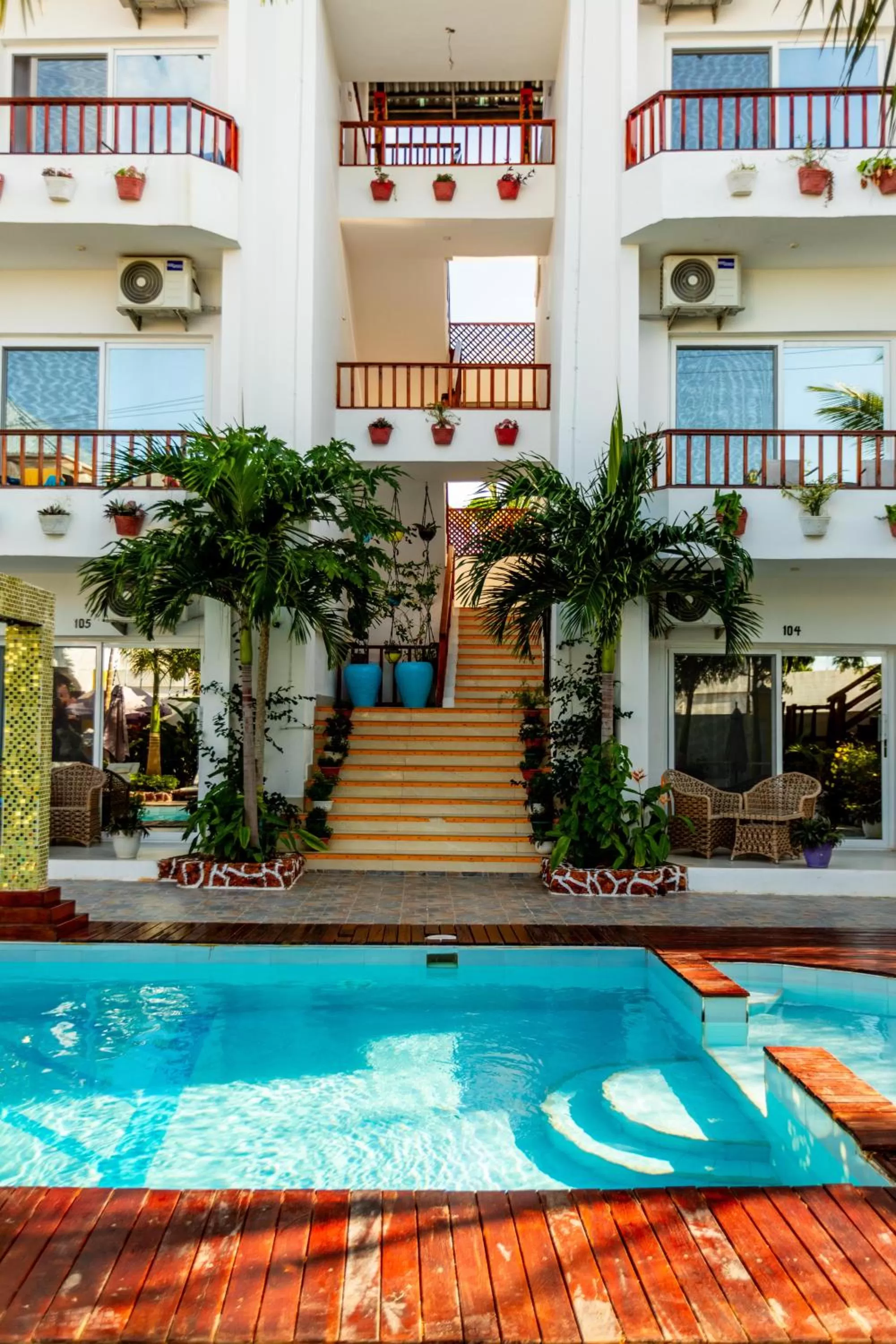 Property building, Swimming Pool in Canary Nungwi Hotel & Free SPA