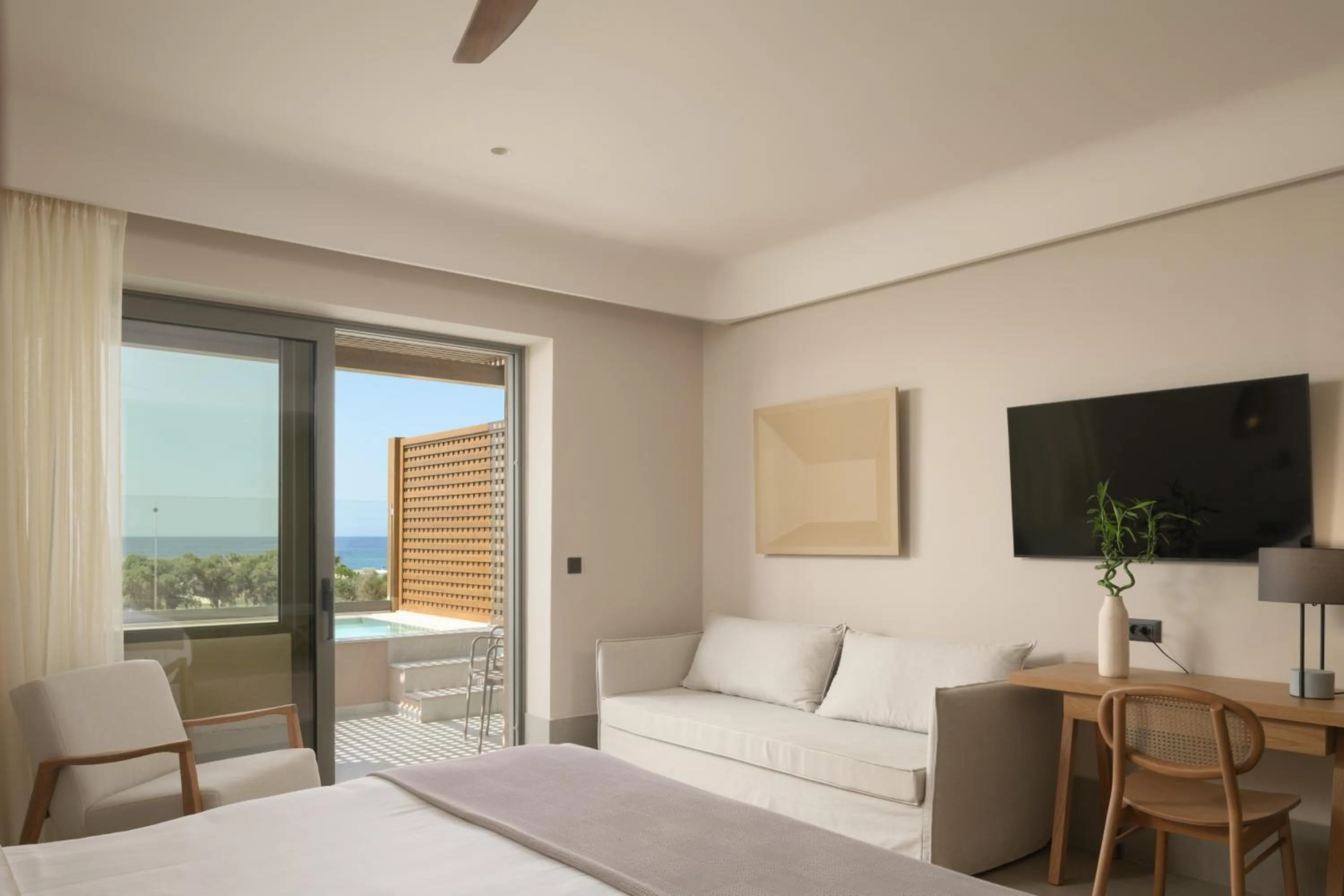 Natural landscape, Bed in Paralos Venus Suites Adults Only