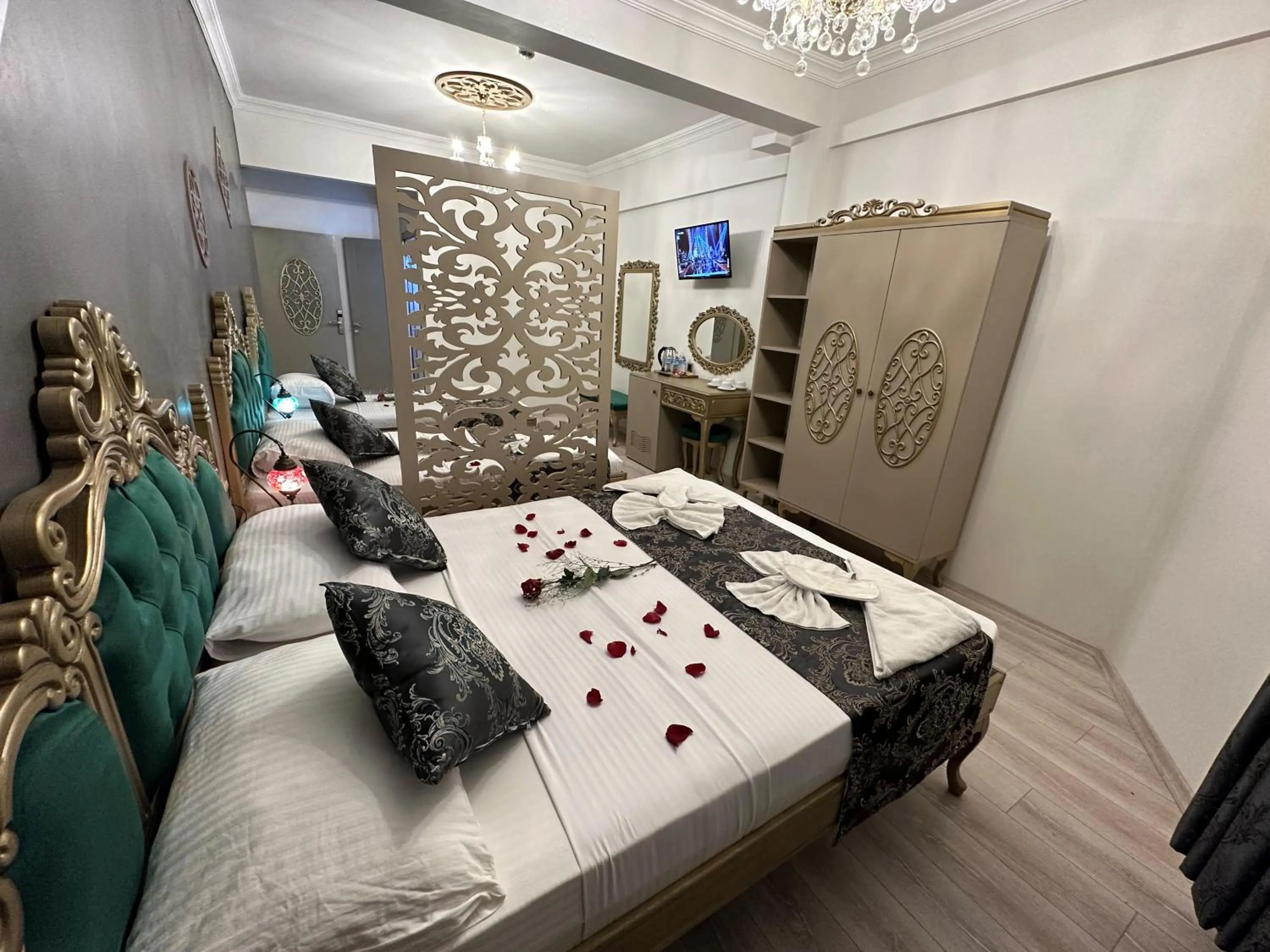 Bed in Ethnica Suites
