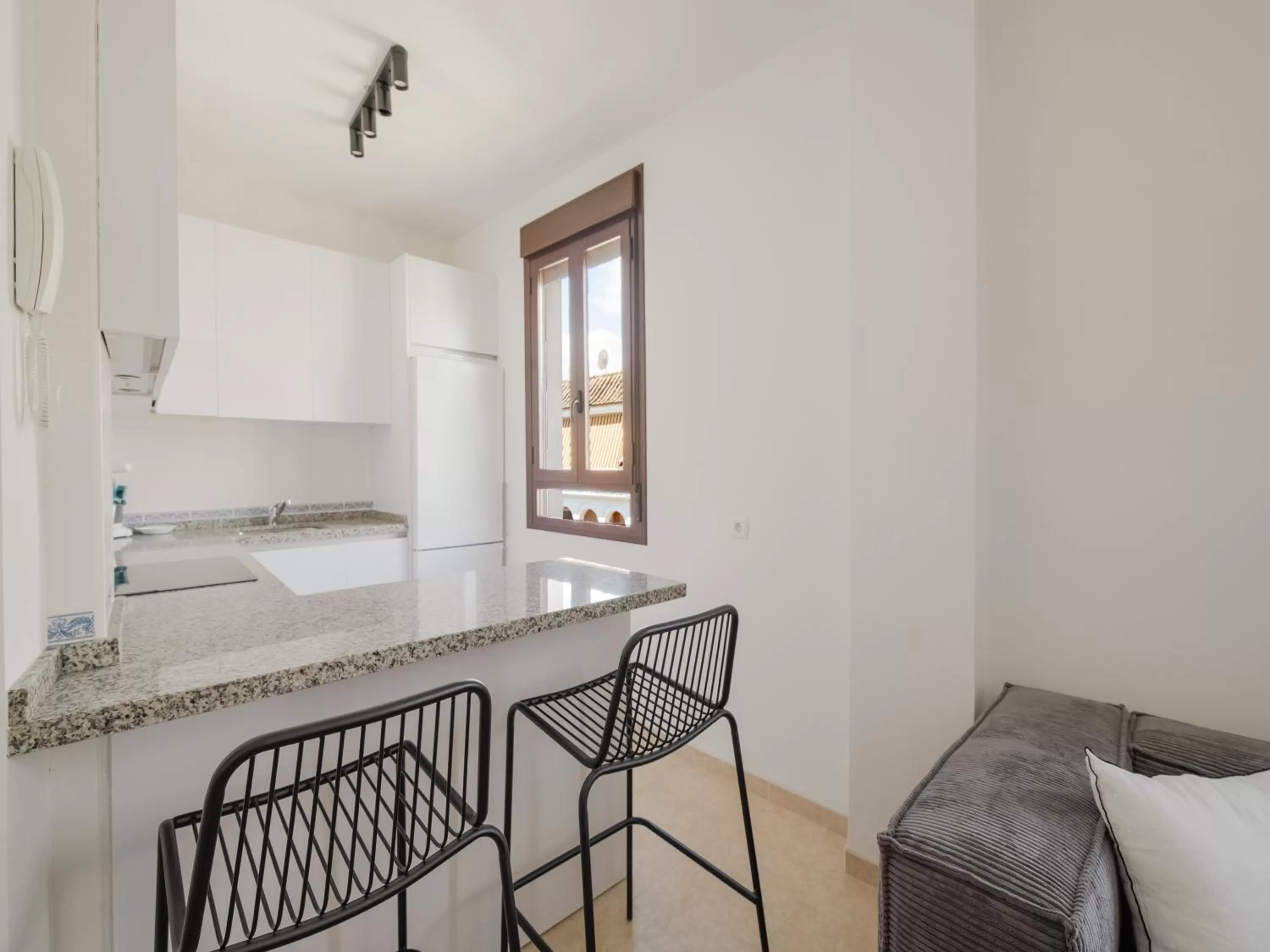 Kitchen or kitchenette in Apartamentos Santiago