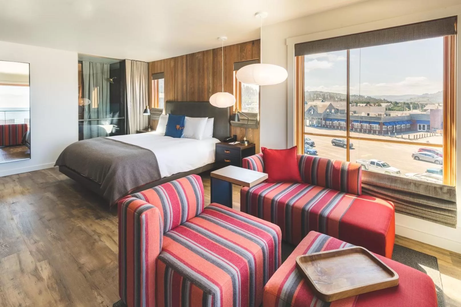 Bed in Headlands Coastal Lodge & Spa