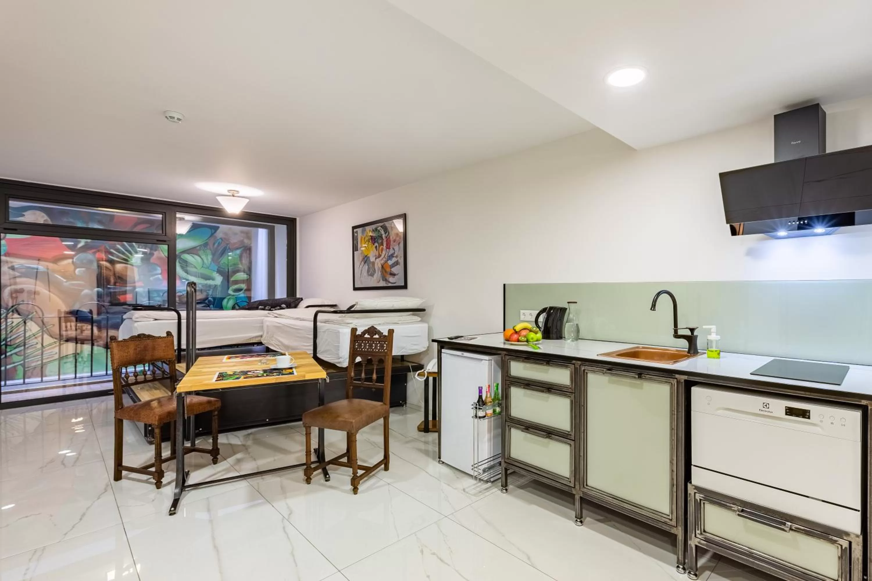 Bed in Villa Pera Suite Hotel