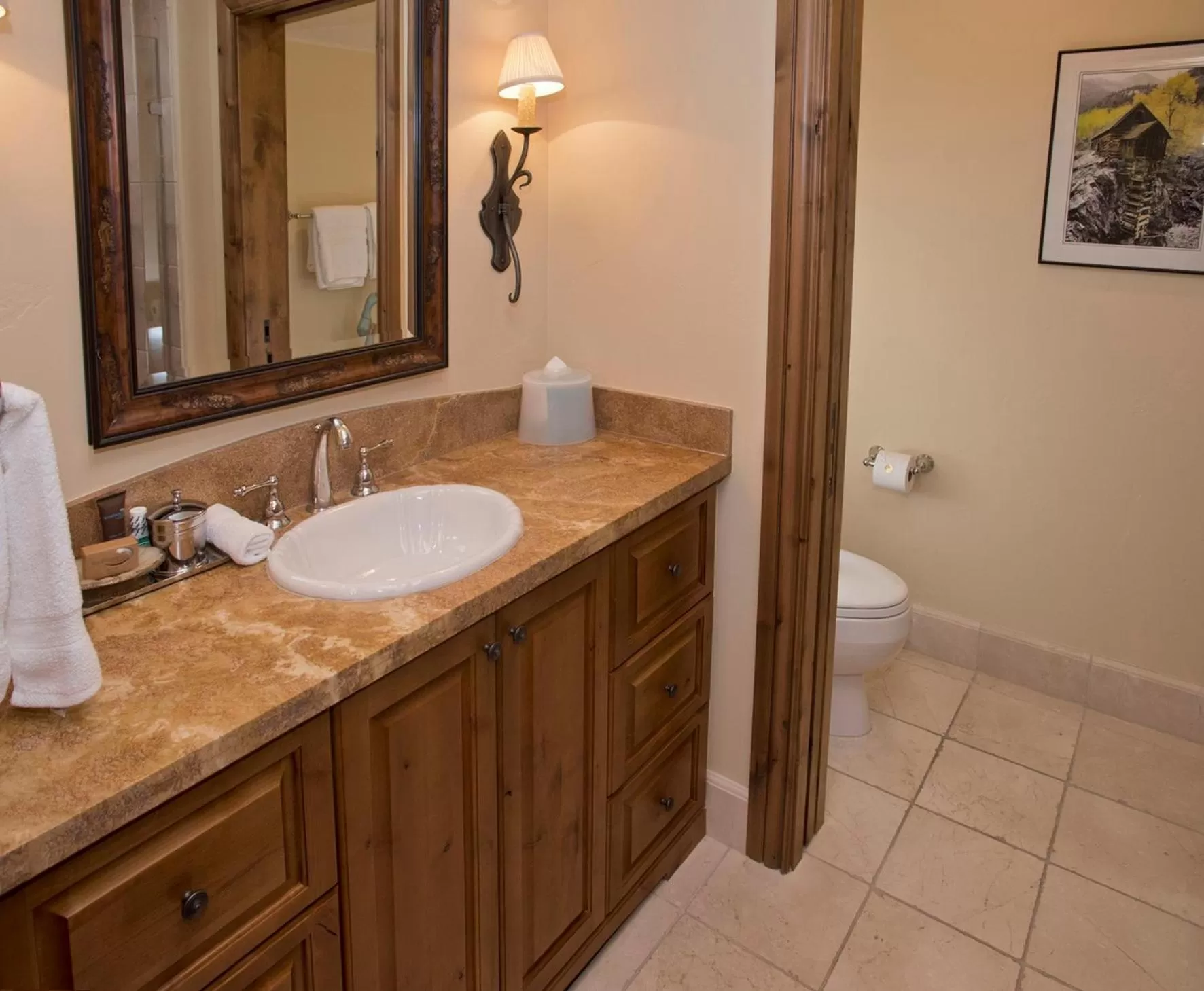 Bathroom in The Arrabelle at Vail Square, a RockResort, by Vail Resorts