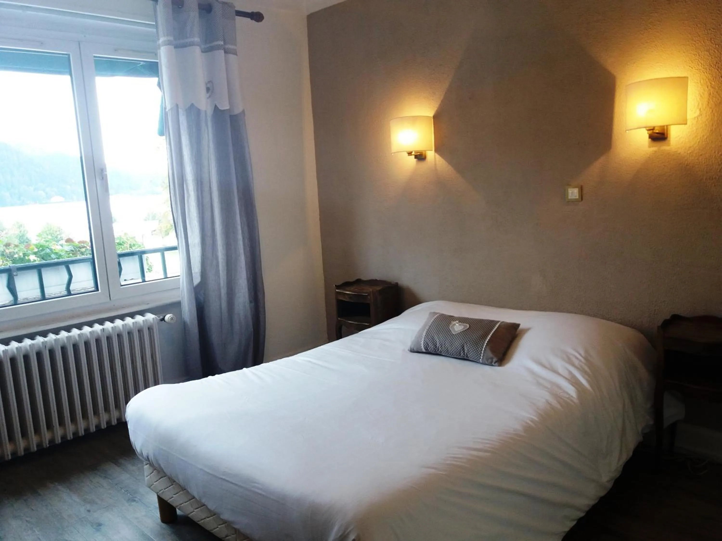 Lake view, Bed in Hôtel De La Paix