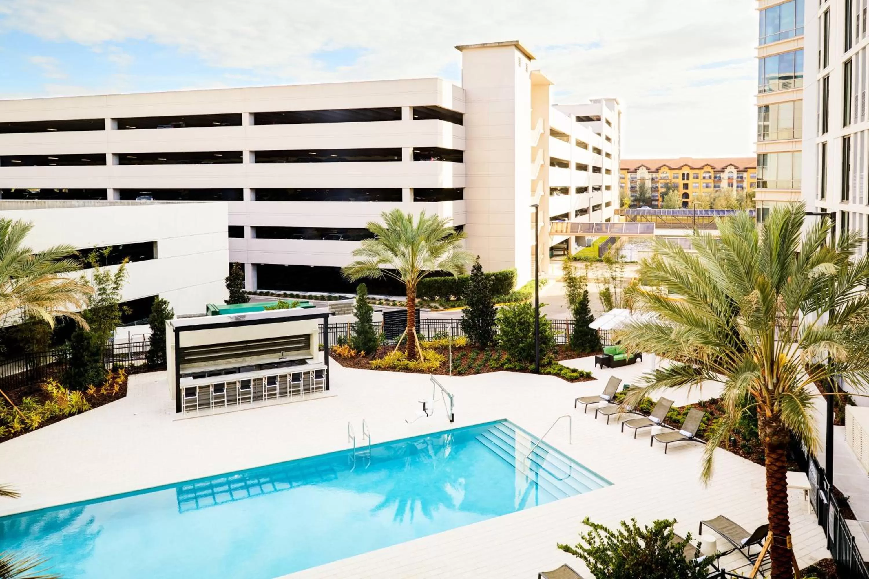 Swimming pool in AC Hotel by Marriott Tampa Airport