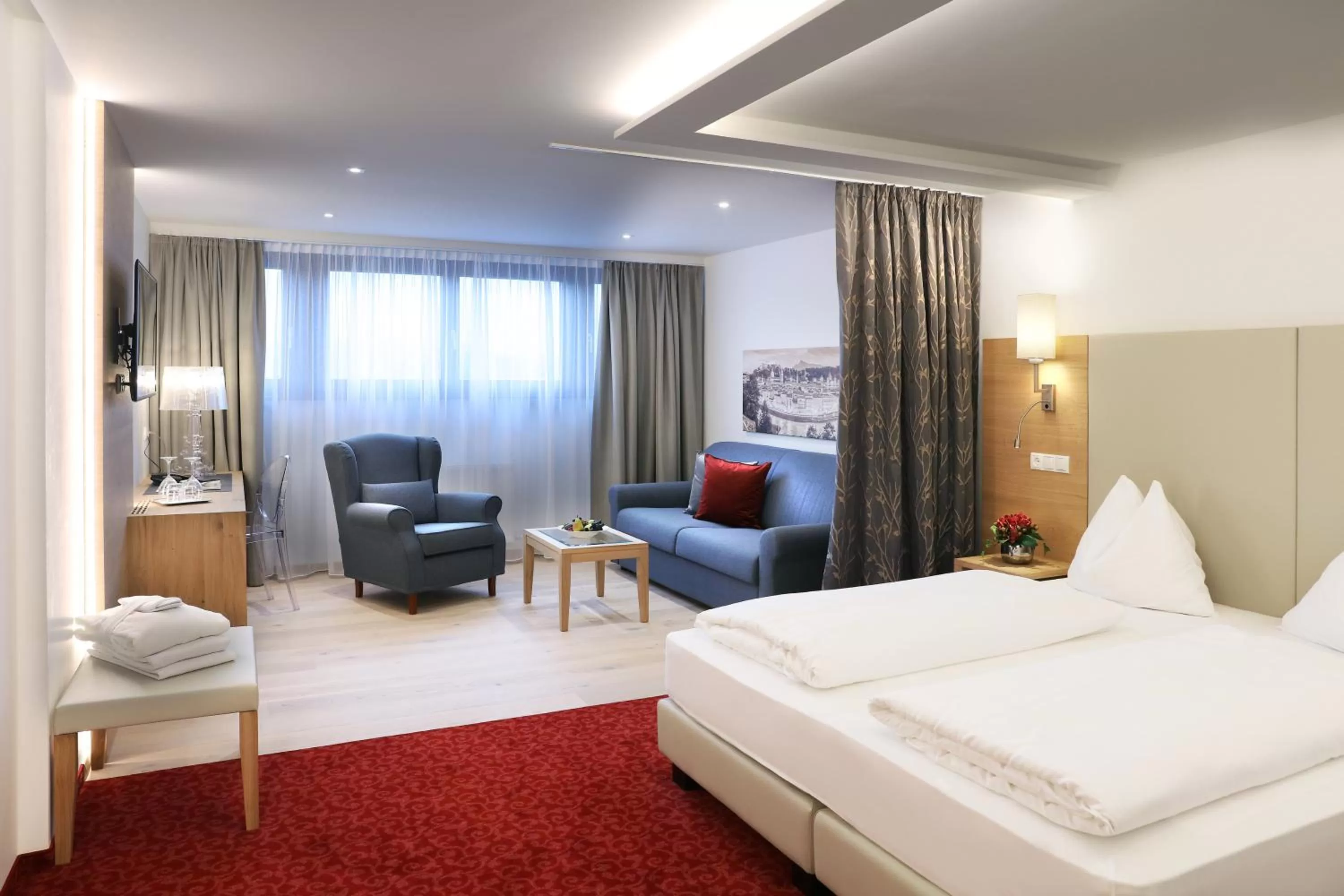 Photo of the whole room, Bed in Hotel Hubertushof