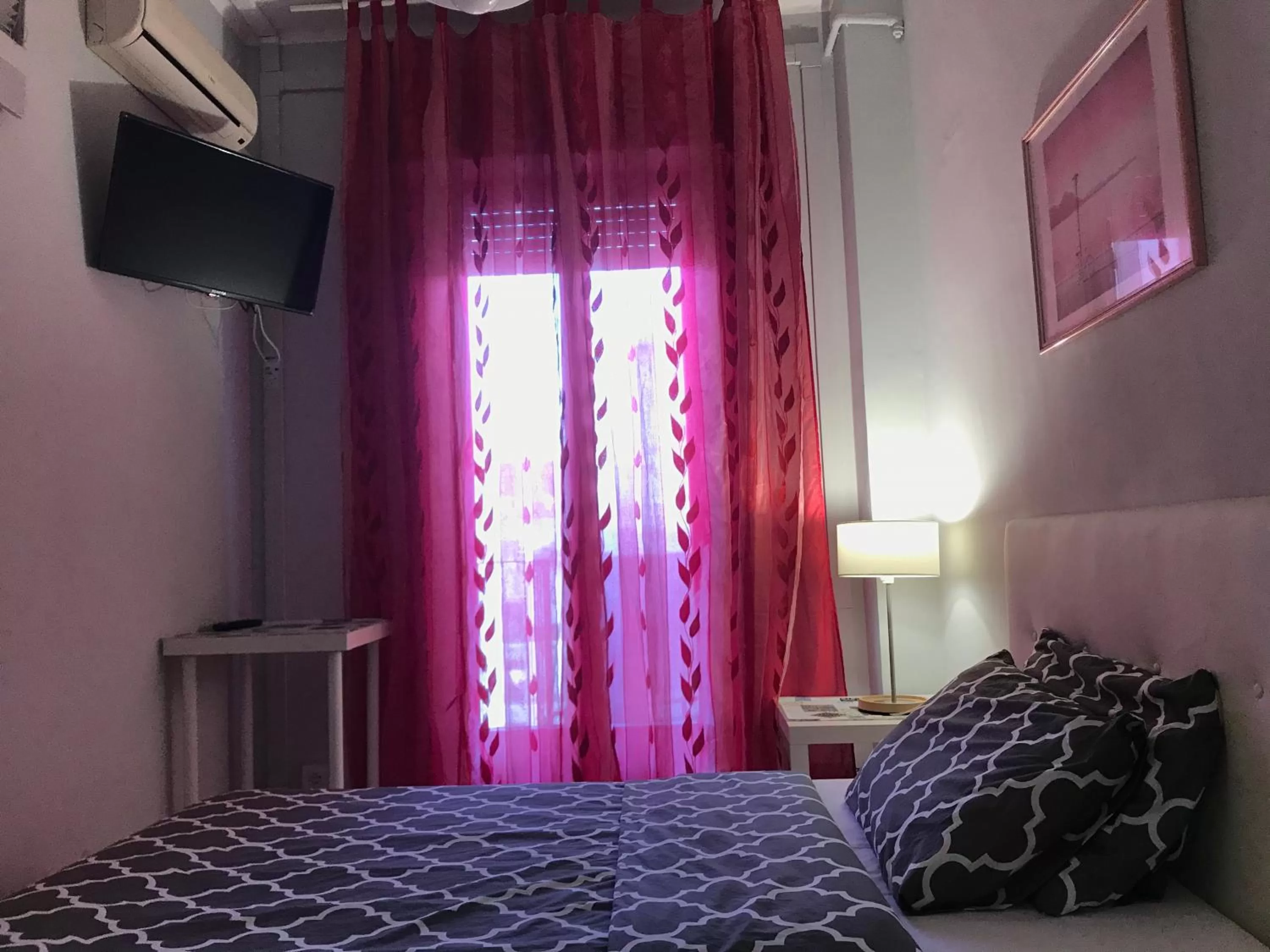 Bed, TV/Entertainment Center in CAVOUR 124 -guest-room-