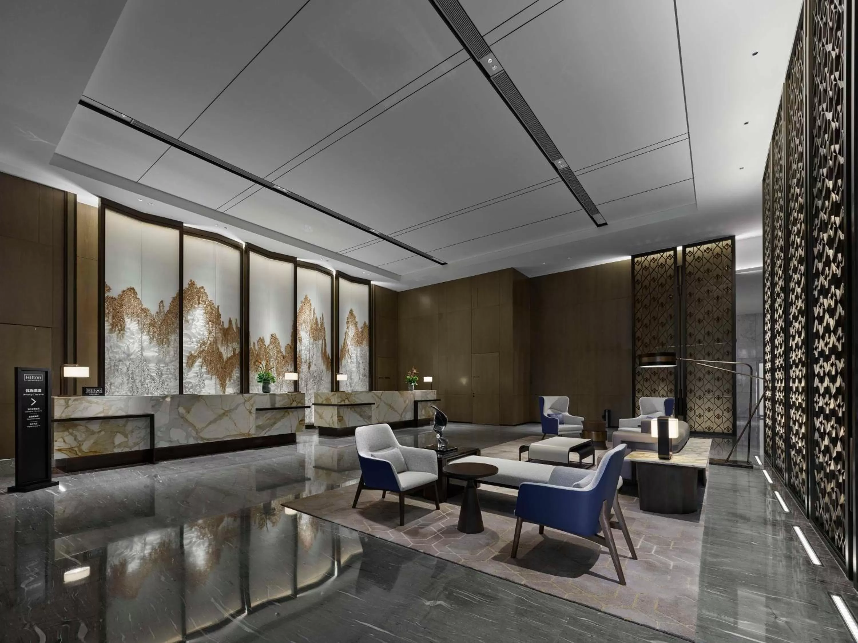 Lobby or reception in Hilton Foshan Shunde