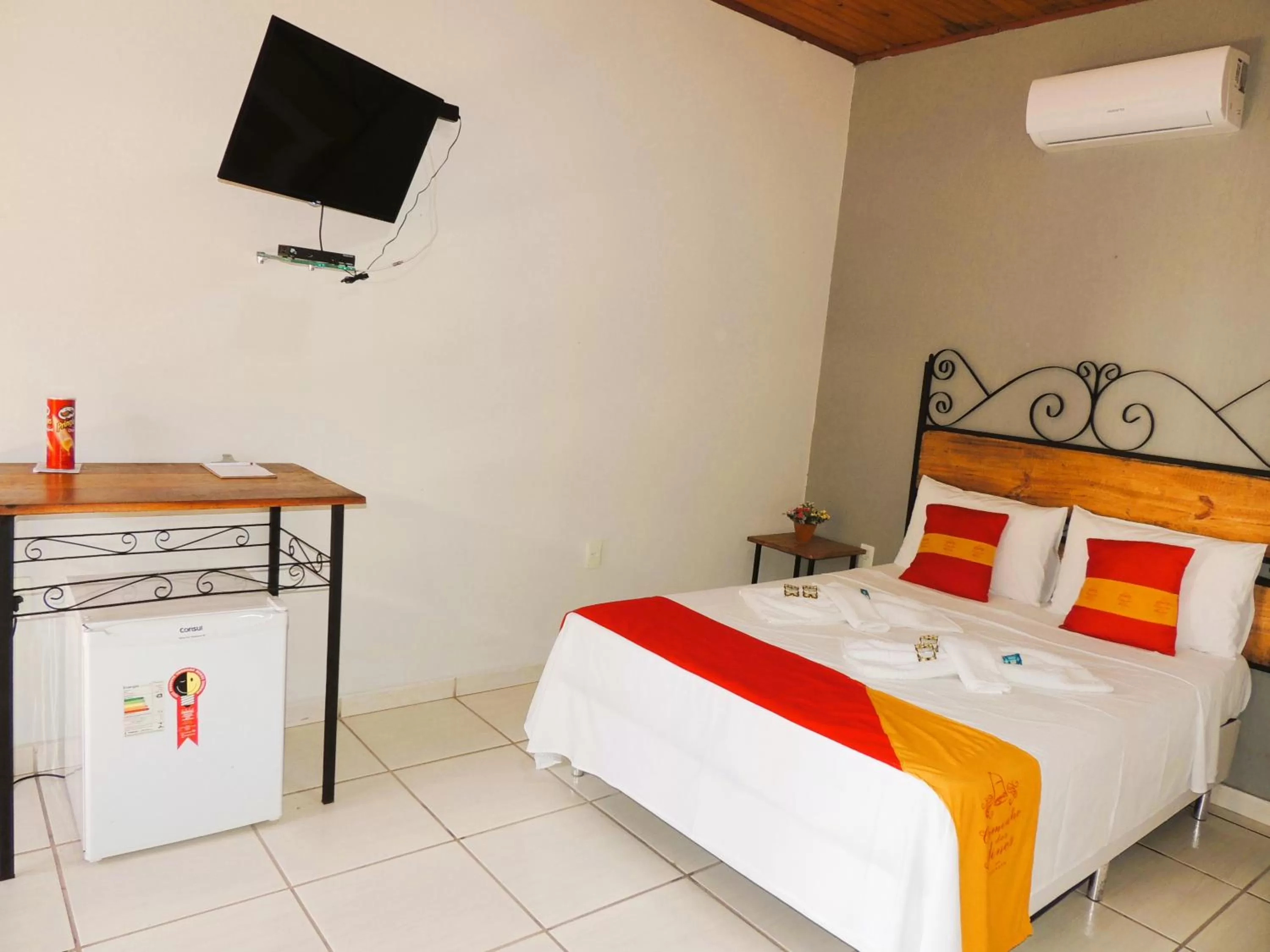 Bedroom, Bed in Pousada Caminho Dos Sinos