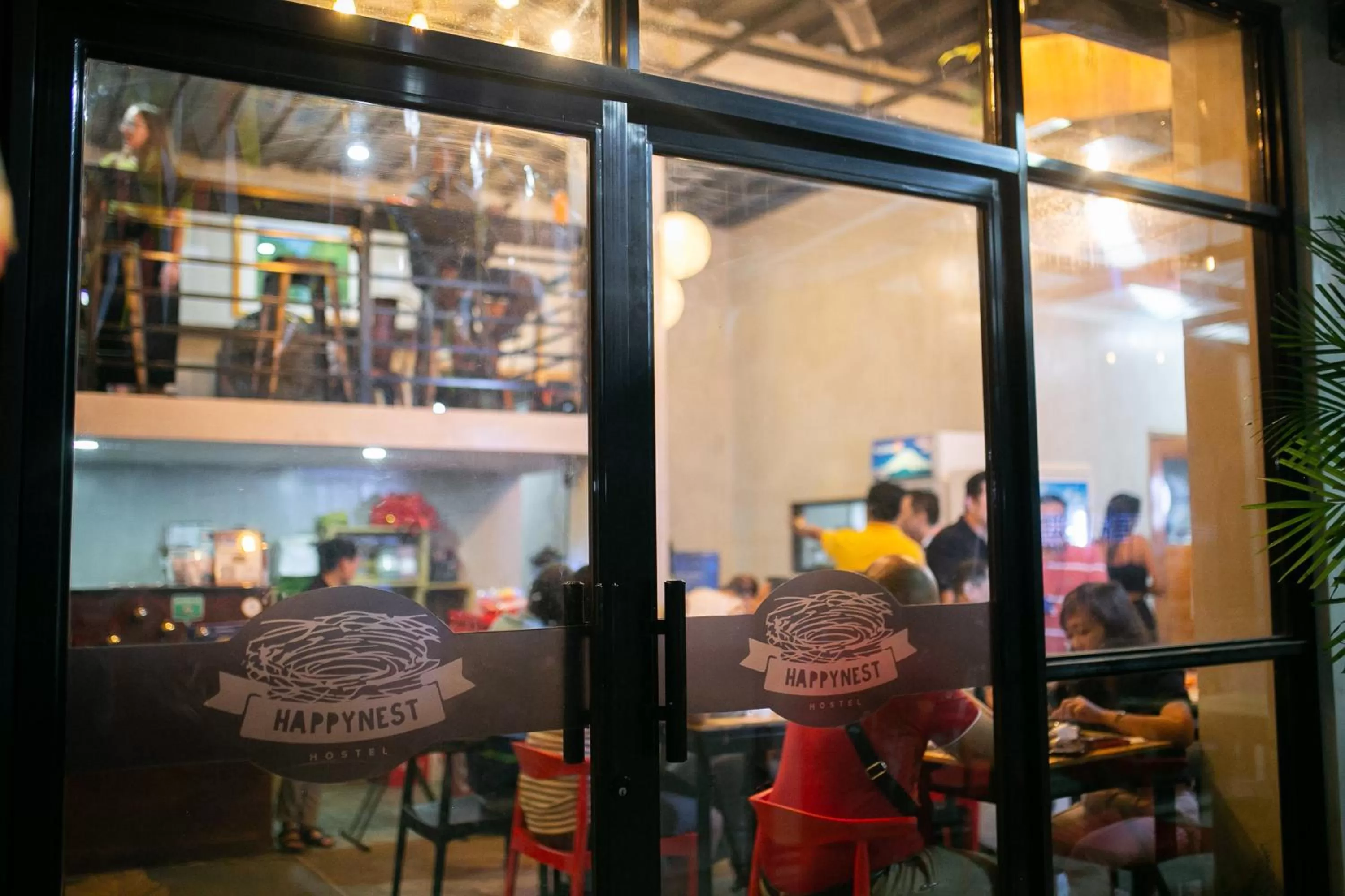 Facade/entrance in HappyNest Hostel Cebu