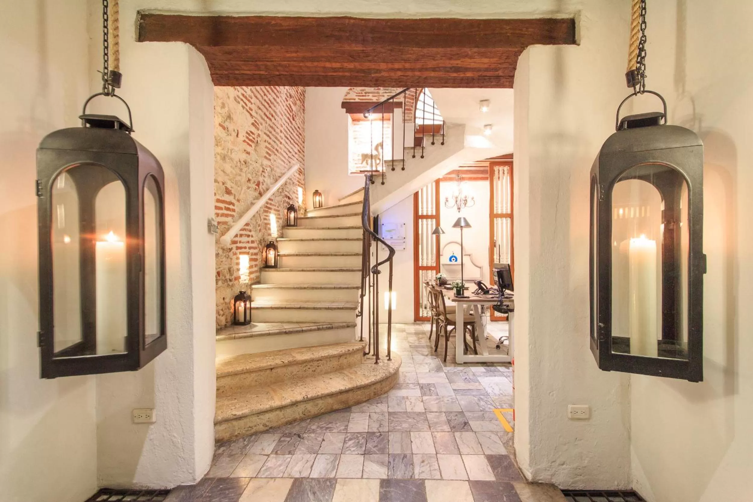 Lobby or reception in Hotel Boutique Casa del Coliseo