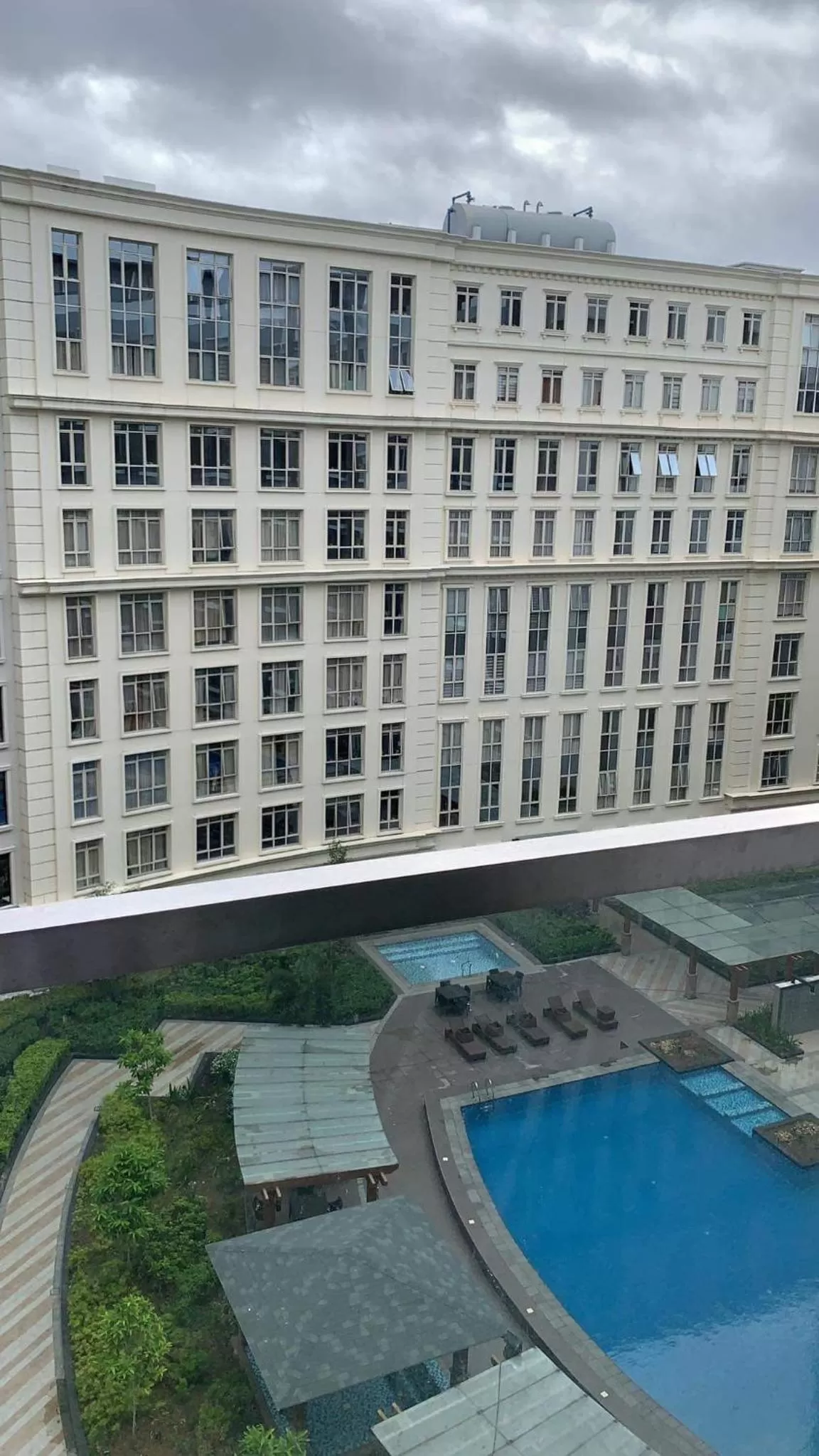 Pool view in 81 Newport Boulevard Cluster 4 - 8F across NAIA Airport, Terminal 3